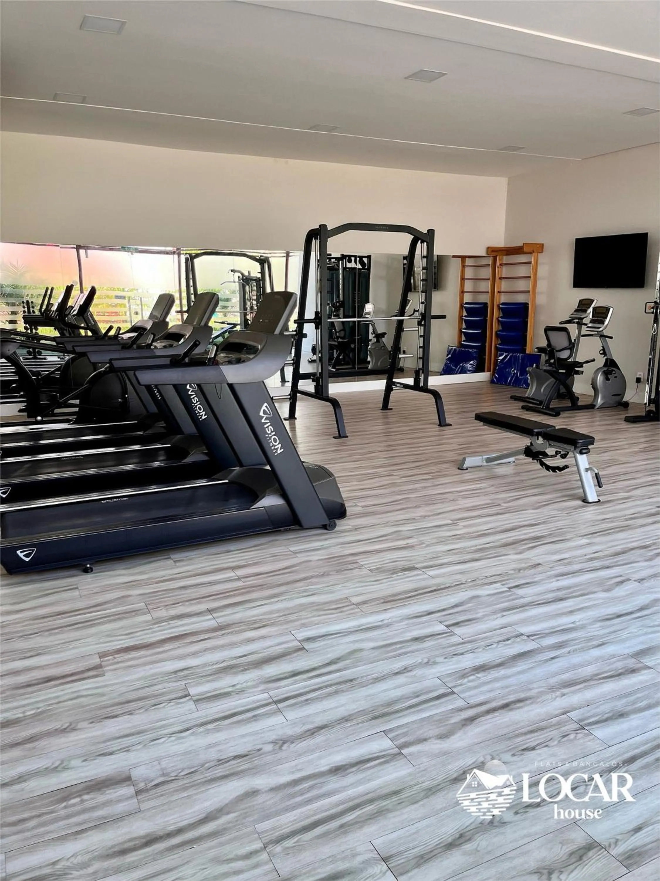 Fitness centre/facilities in Flat Luxo com piscina privativa Resort île de Pipa - Locar House