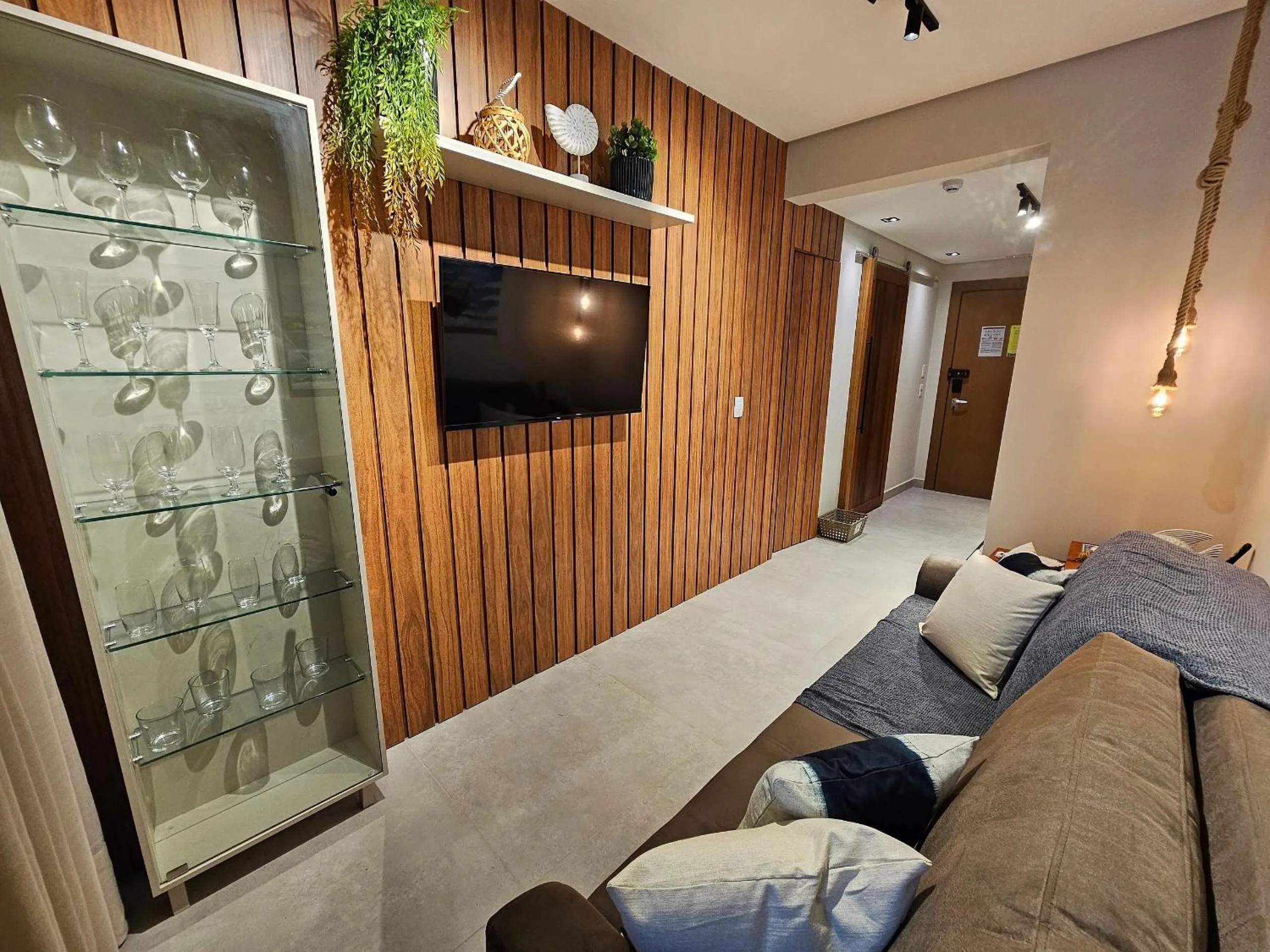 Living room in Flat Luxo com piscina privativa Resort île de Pipa - Locar House