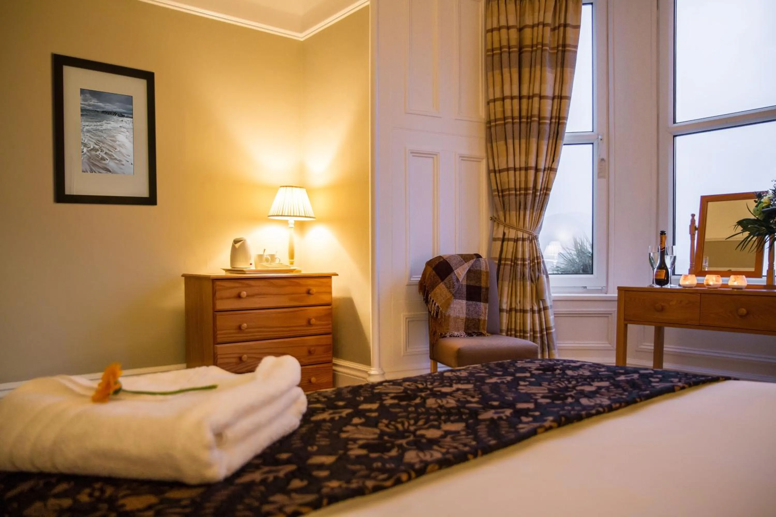 Decorative detail, Bed in The Arran Lodge & Arran Sleep Huts