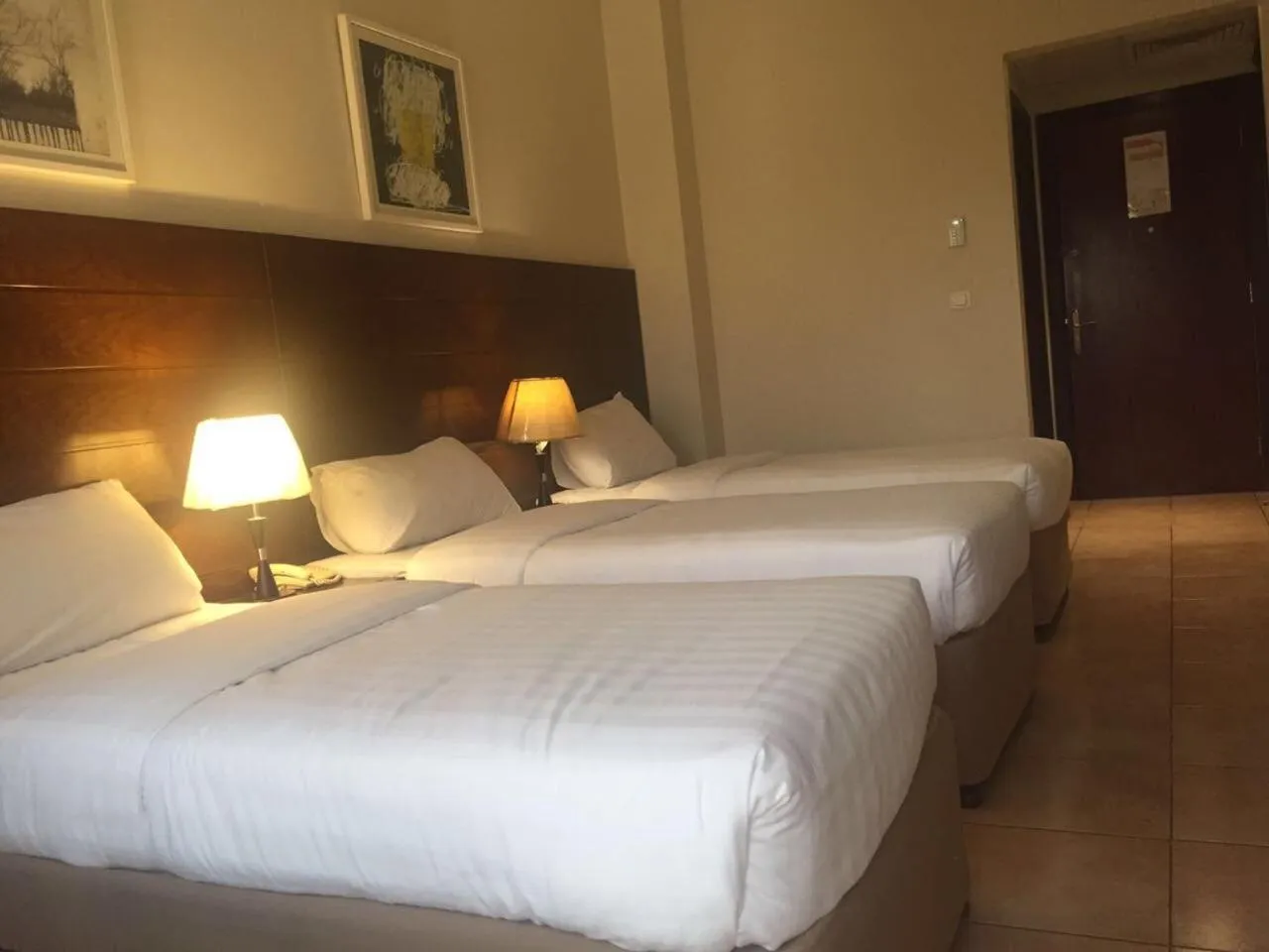 Bed in Manazel Alaswaf Hotel