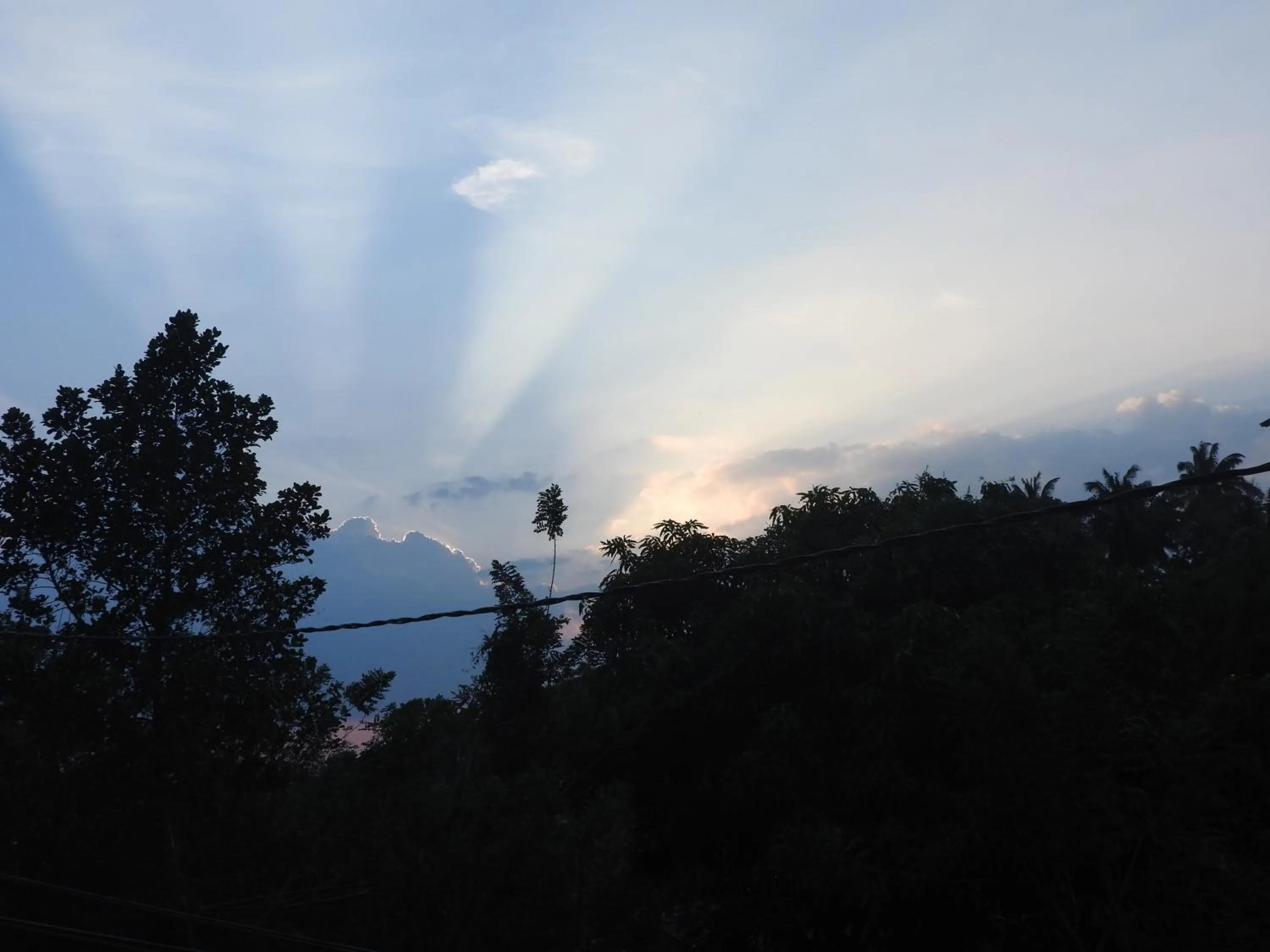 Sunset in Green Heaven Resort Kandy
