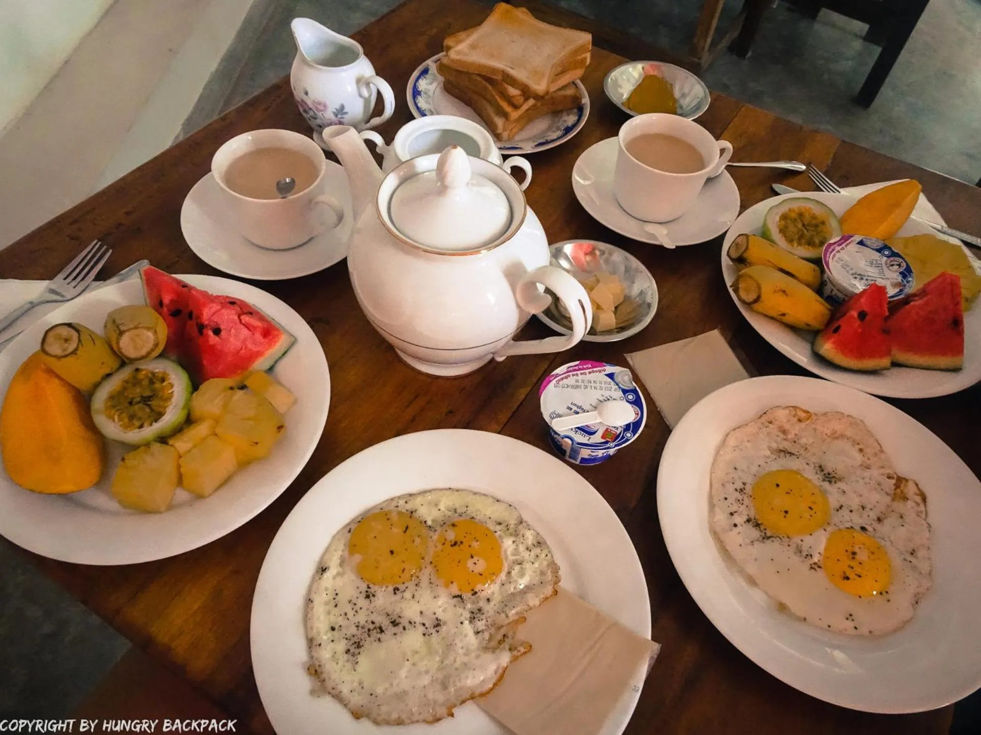 Breakfast in Green Heaven Resort Kandy