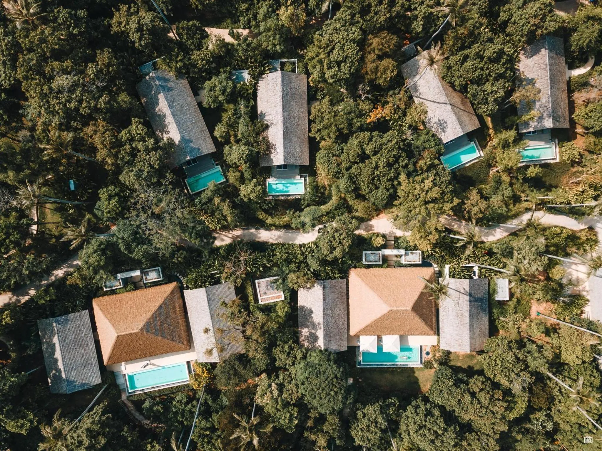 Bird's eye view in Villa Escape Burasari