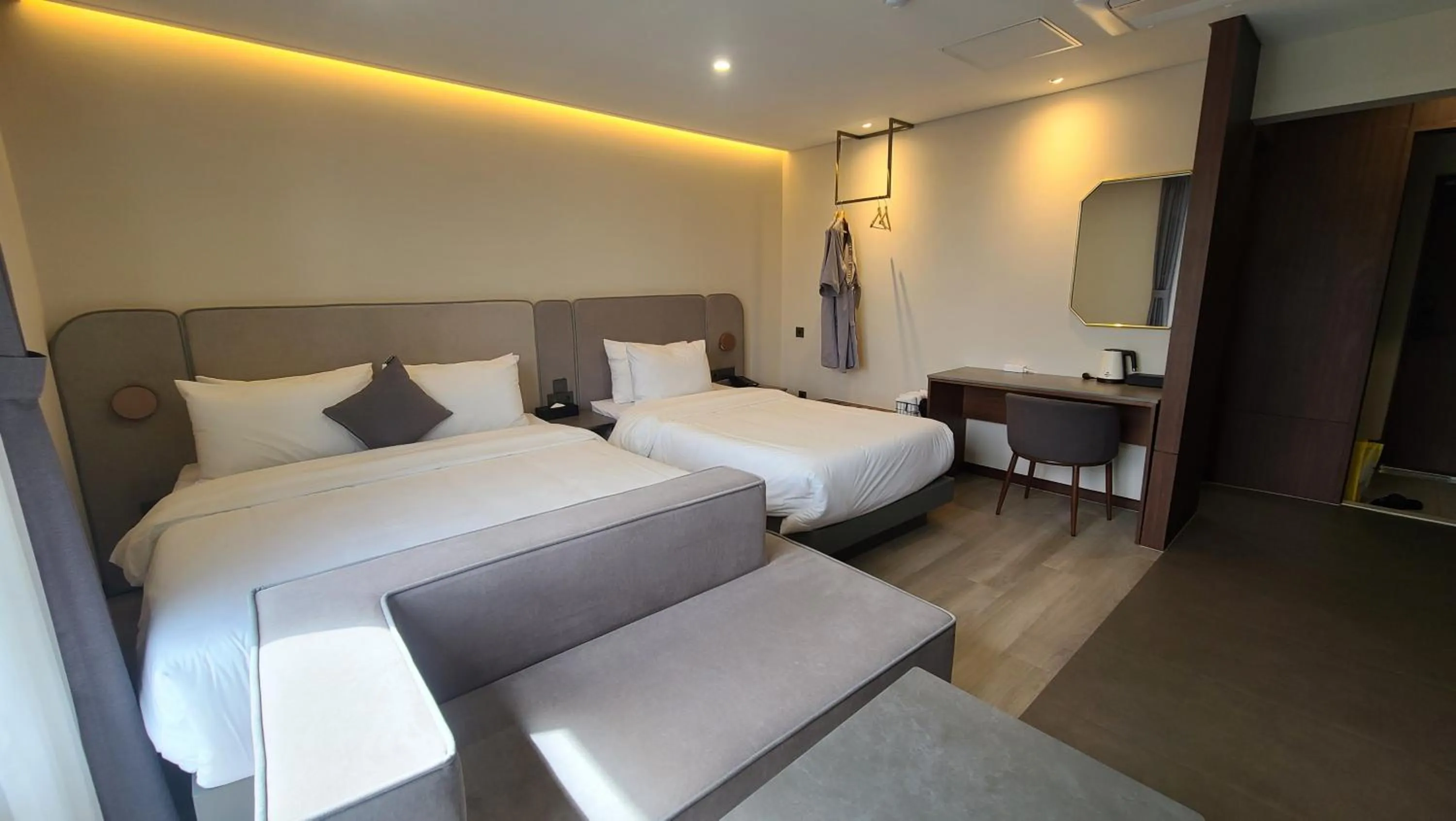 Bed in Hound Hotel Gijang Osiria