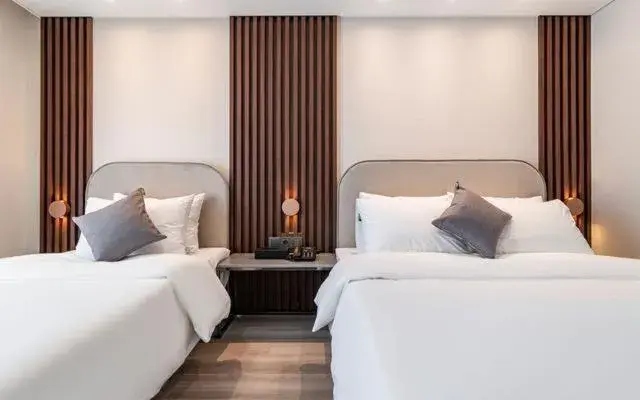 Deluxe Twin Room in Hound Hotel Gijang Osiria Deluxe Twin Room in Hound Hotel Gijang Osiria