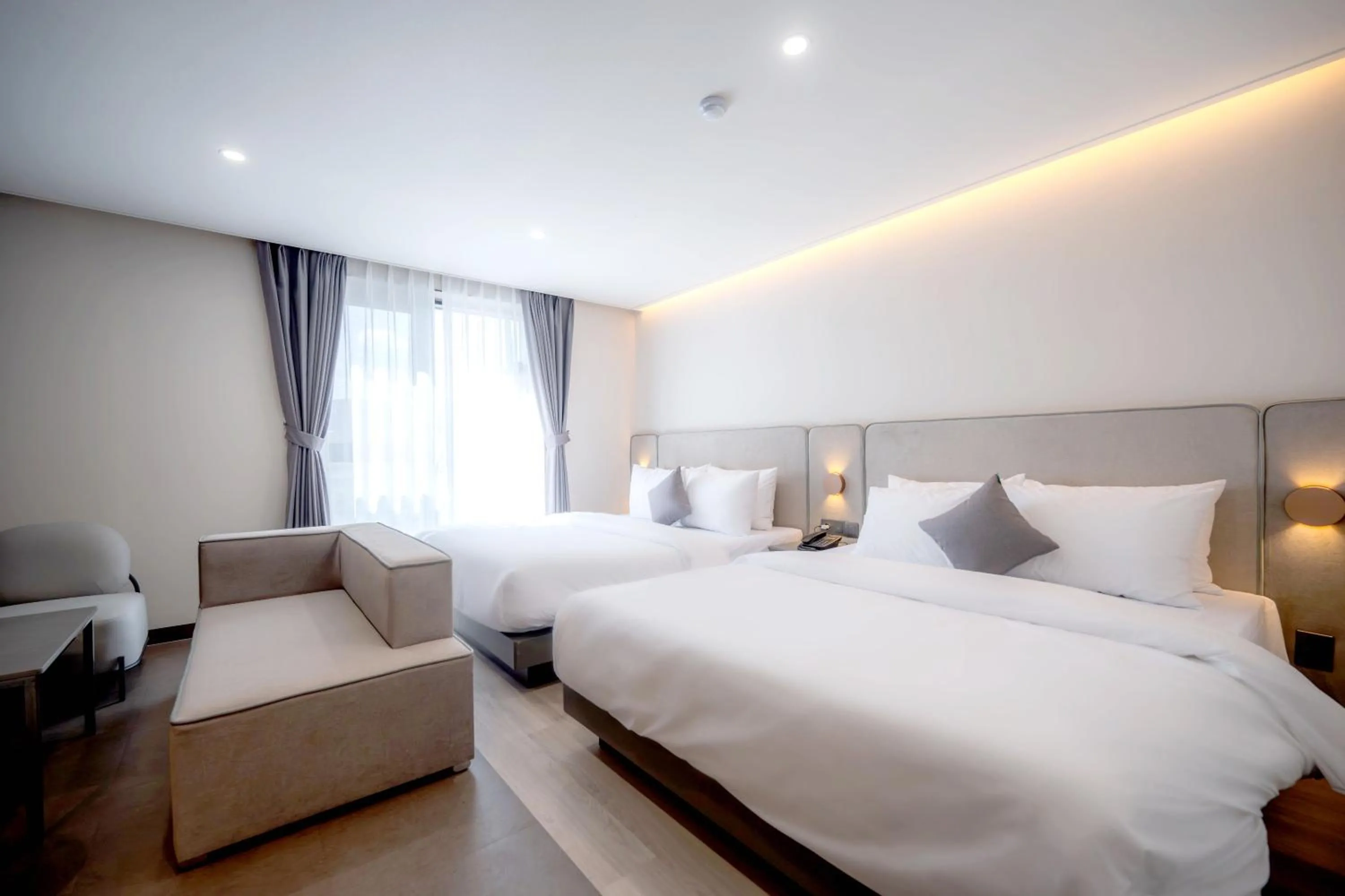 Bed in Hound Hotel Gijang Osiria