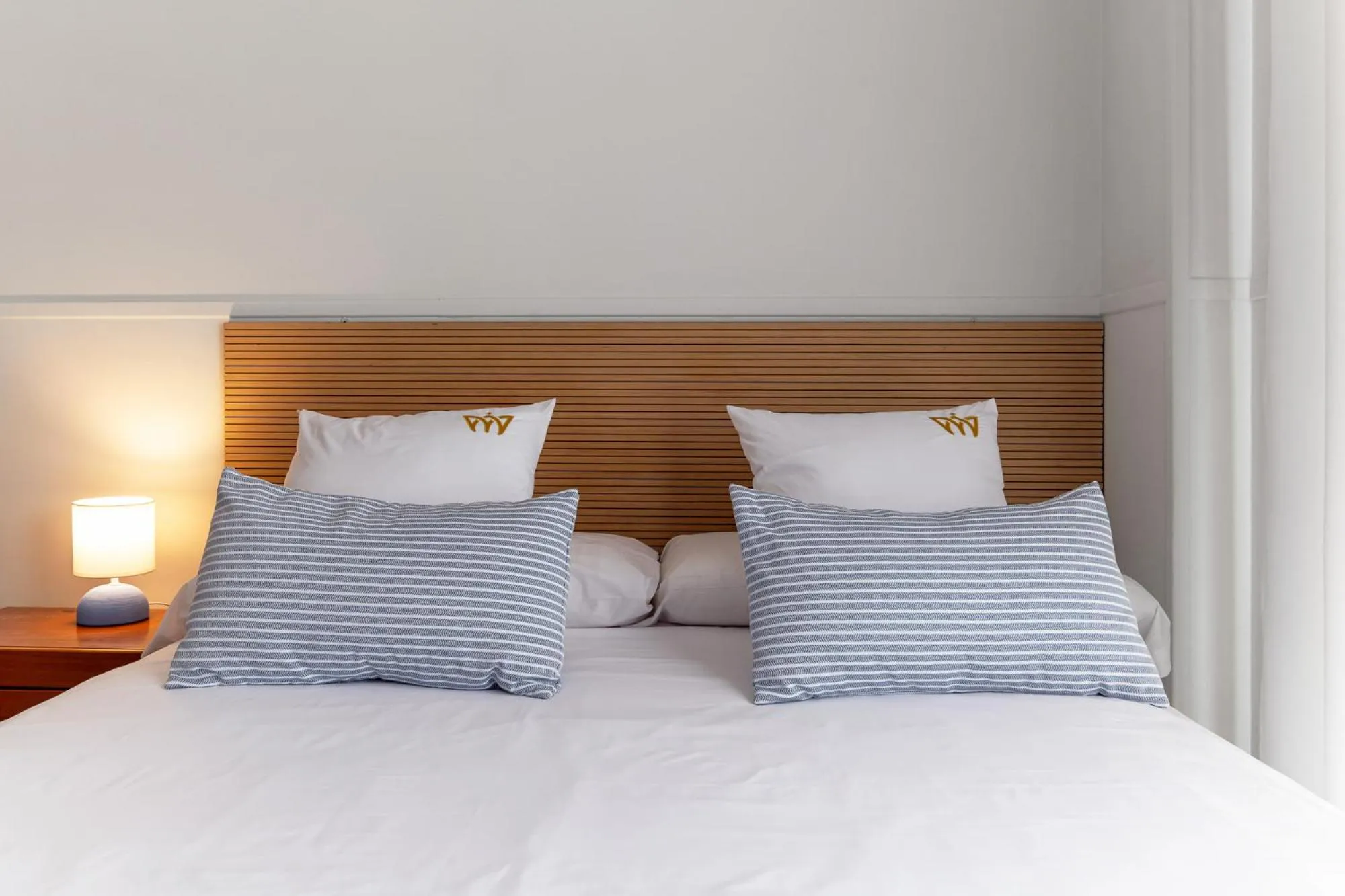 Bed in Hotel Reina Mora