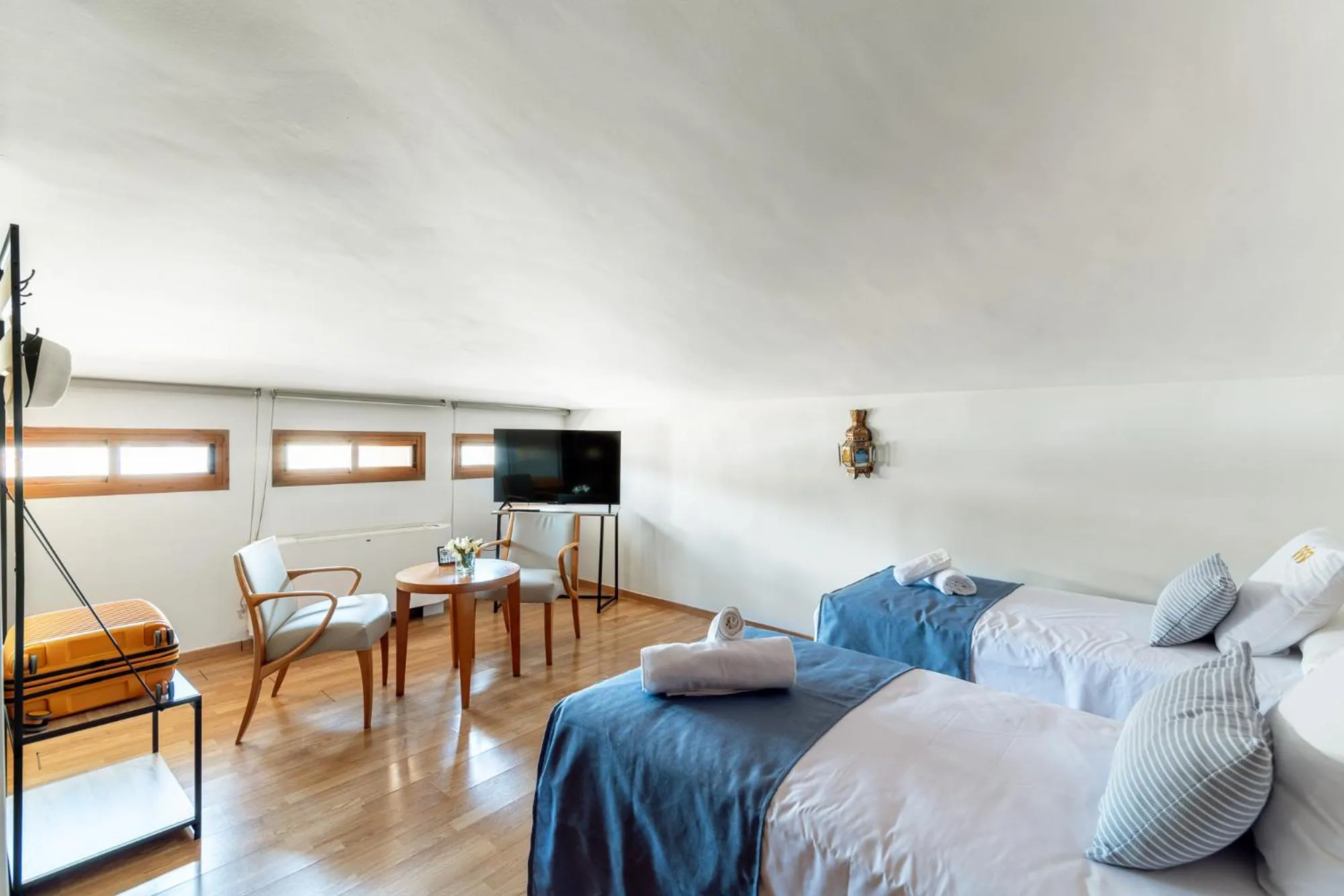 Bed in Hotel Reina Mora