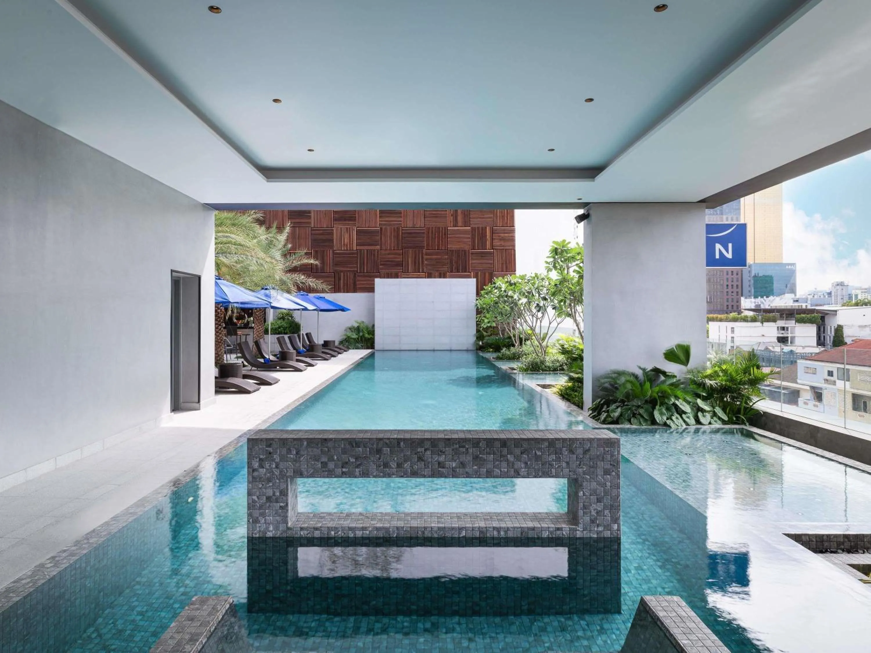 Pool view in Novotel Phnom Penh BKK 1