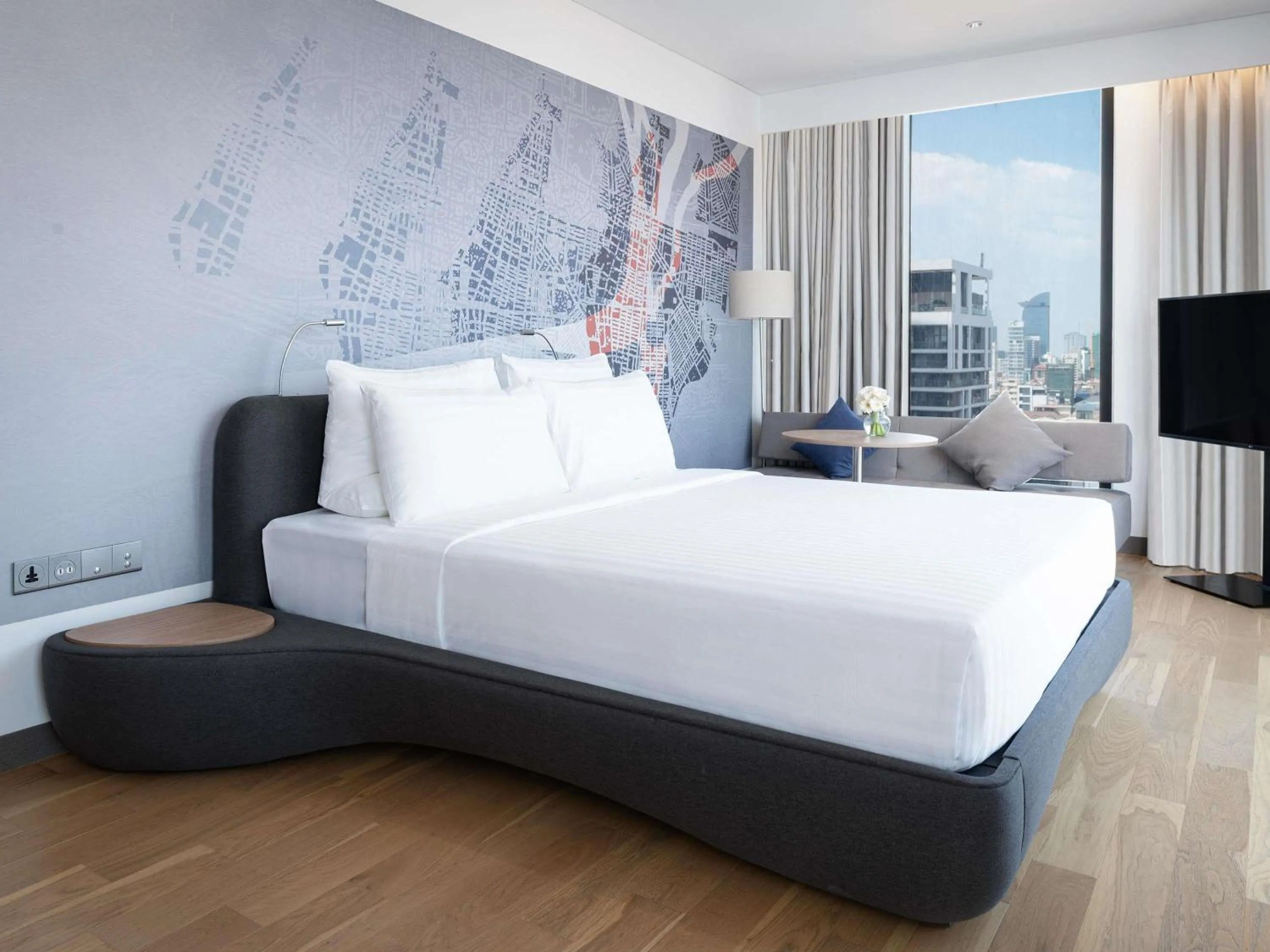 Bedroom, Bed in Novotel Phnom Penh BKK 1