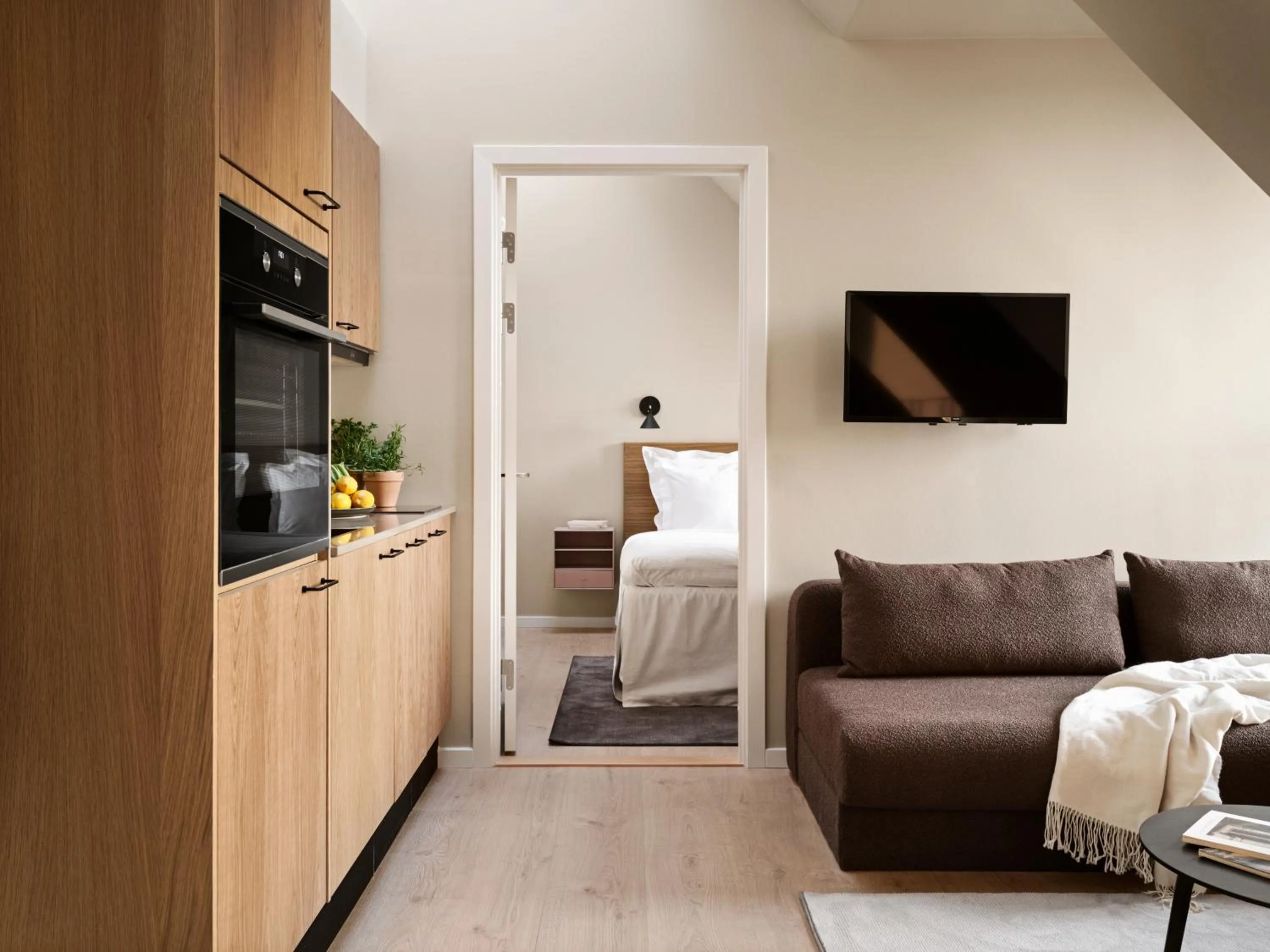 Living room in Aura Apartment Hotel