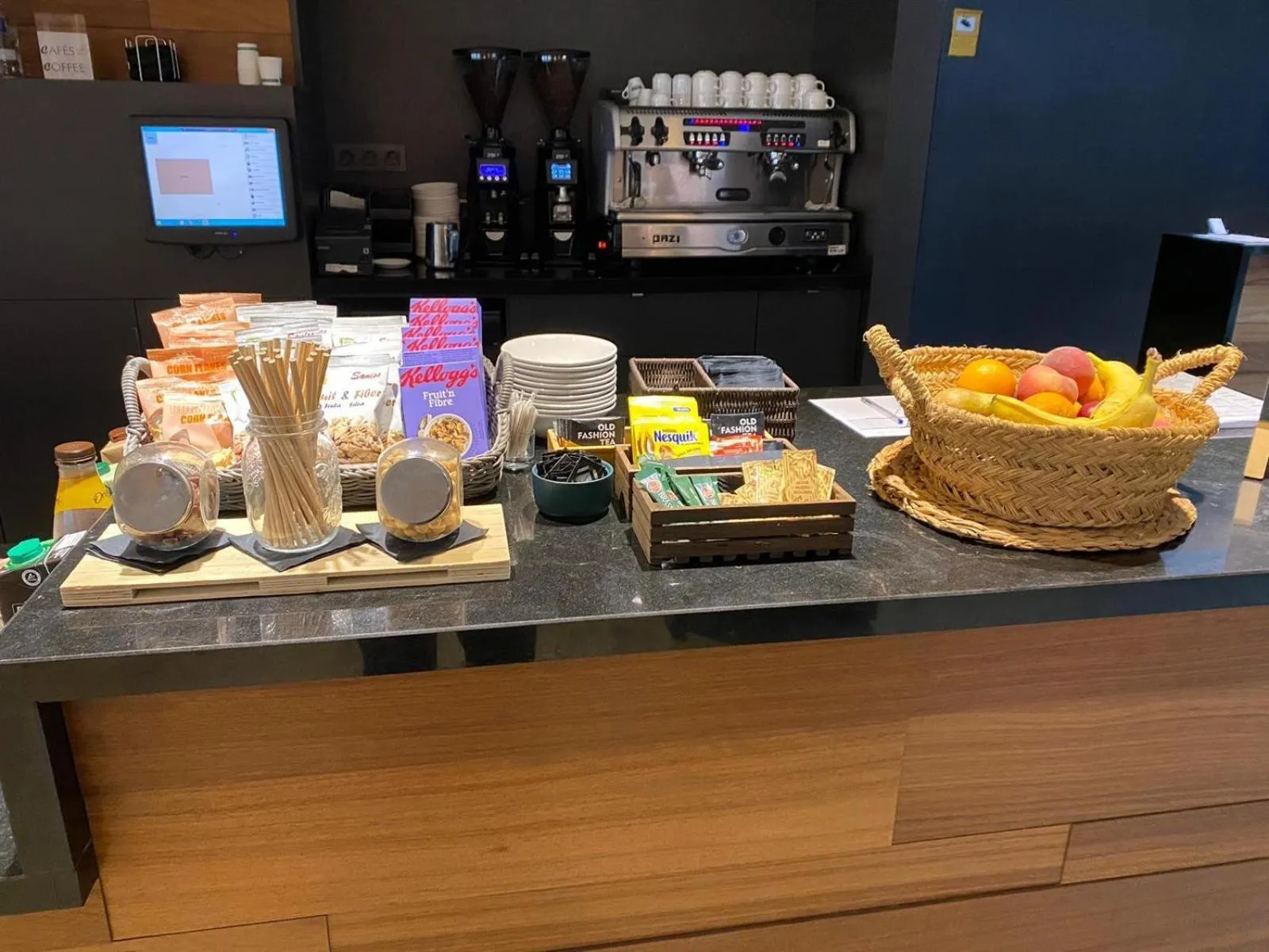 Breakfast in Hotel Raval de la Mar