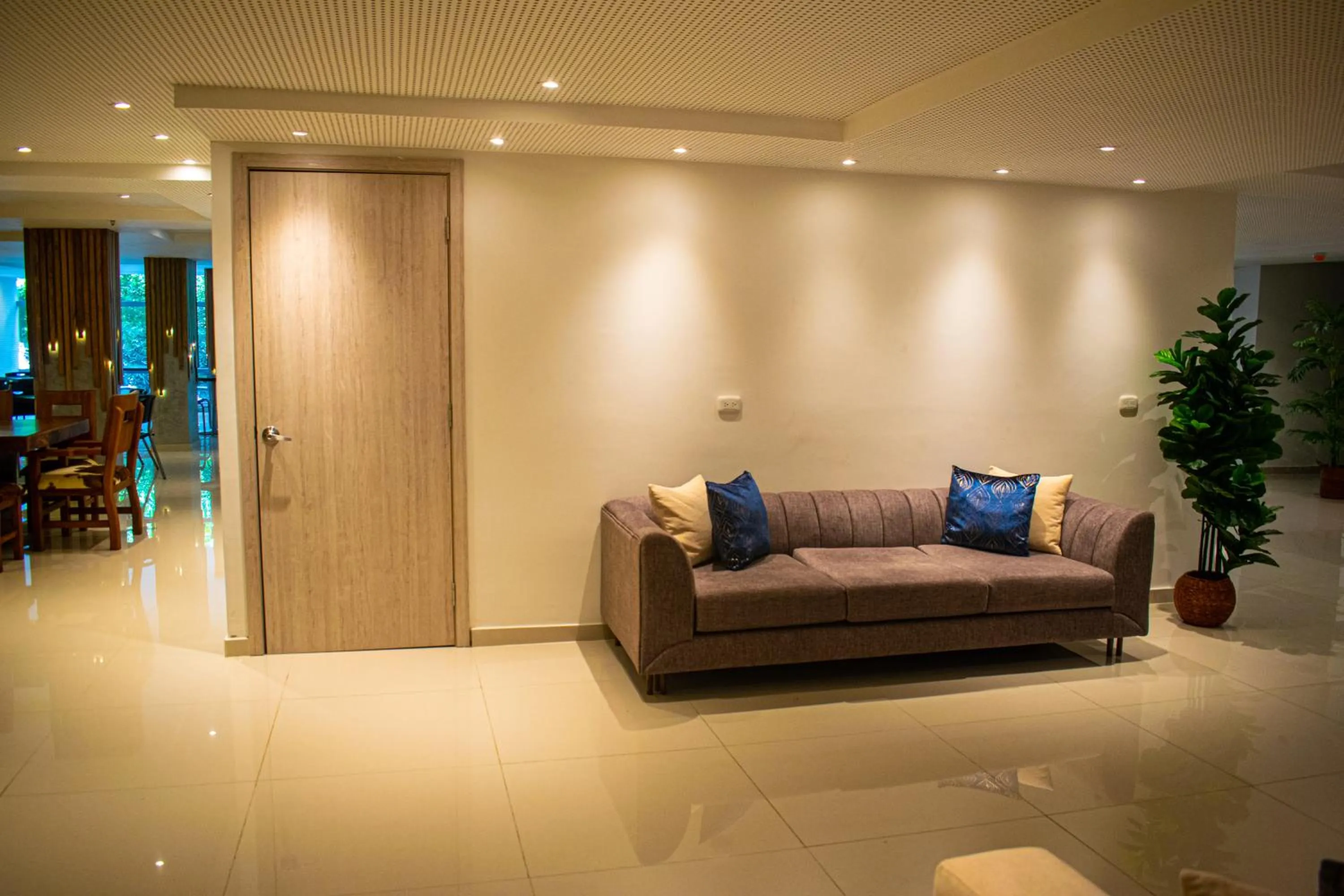 Living room in HOTEL MANZUR