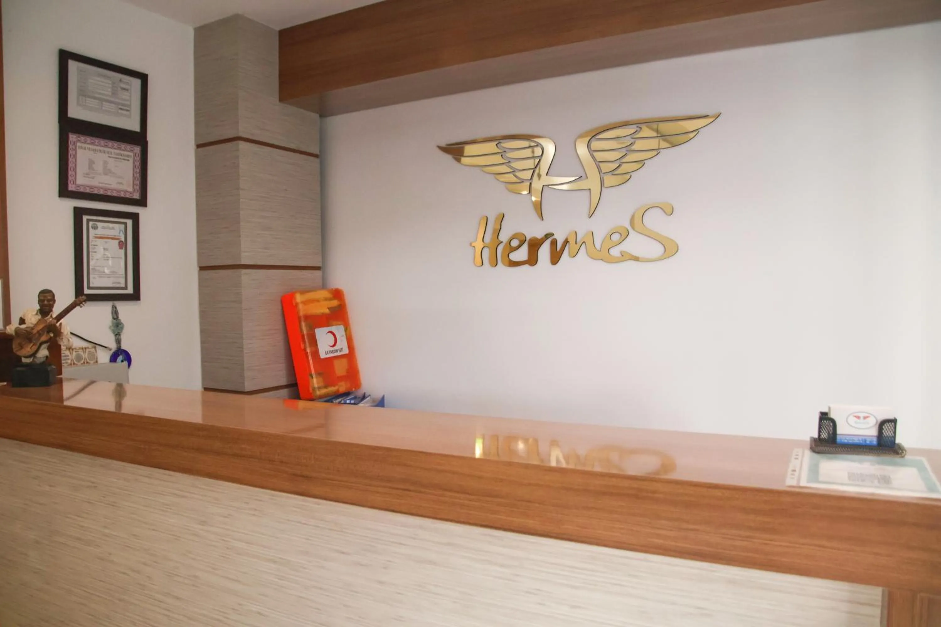 Lobby or reception in Hermes Hotel