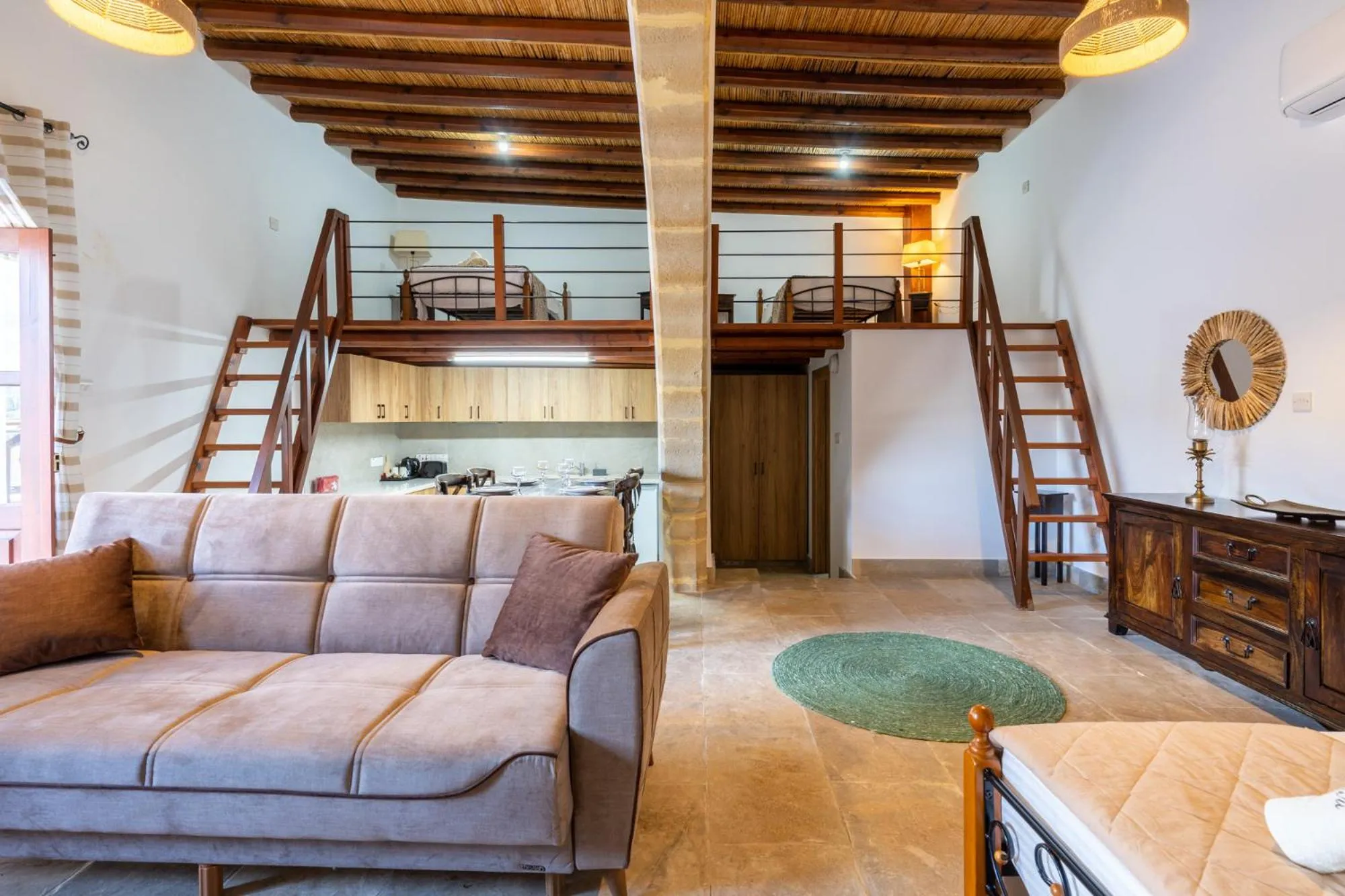 Living room in Stone Court Boutique Studios