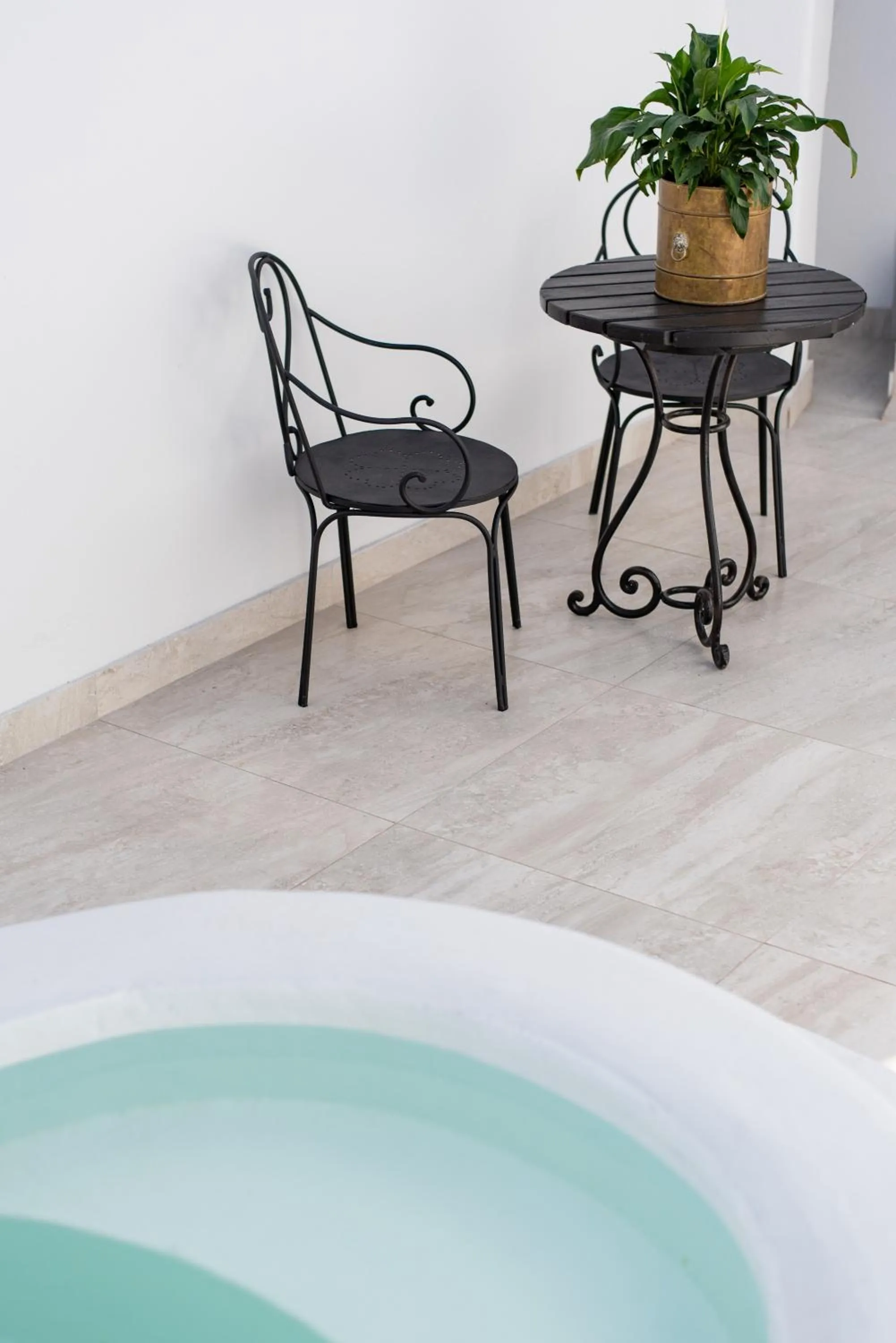 Pool view in The Ivory Haus