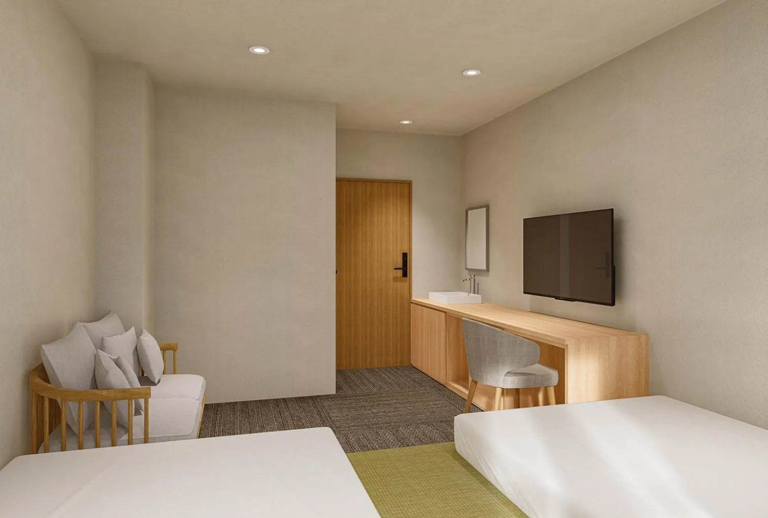 Bed in Ureshino Onsen Yadoya Uchiroji