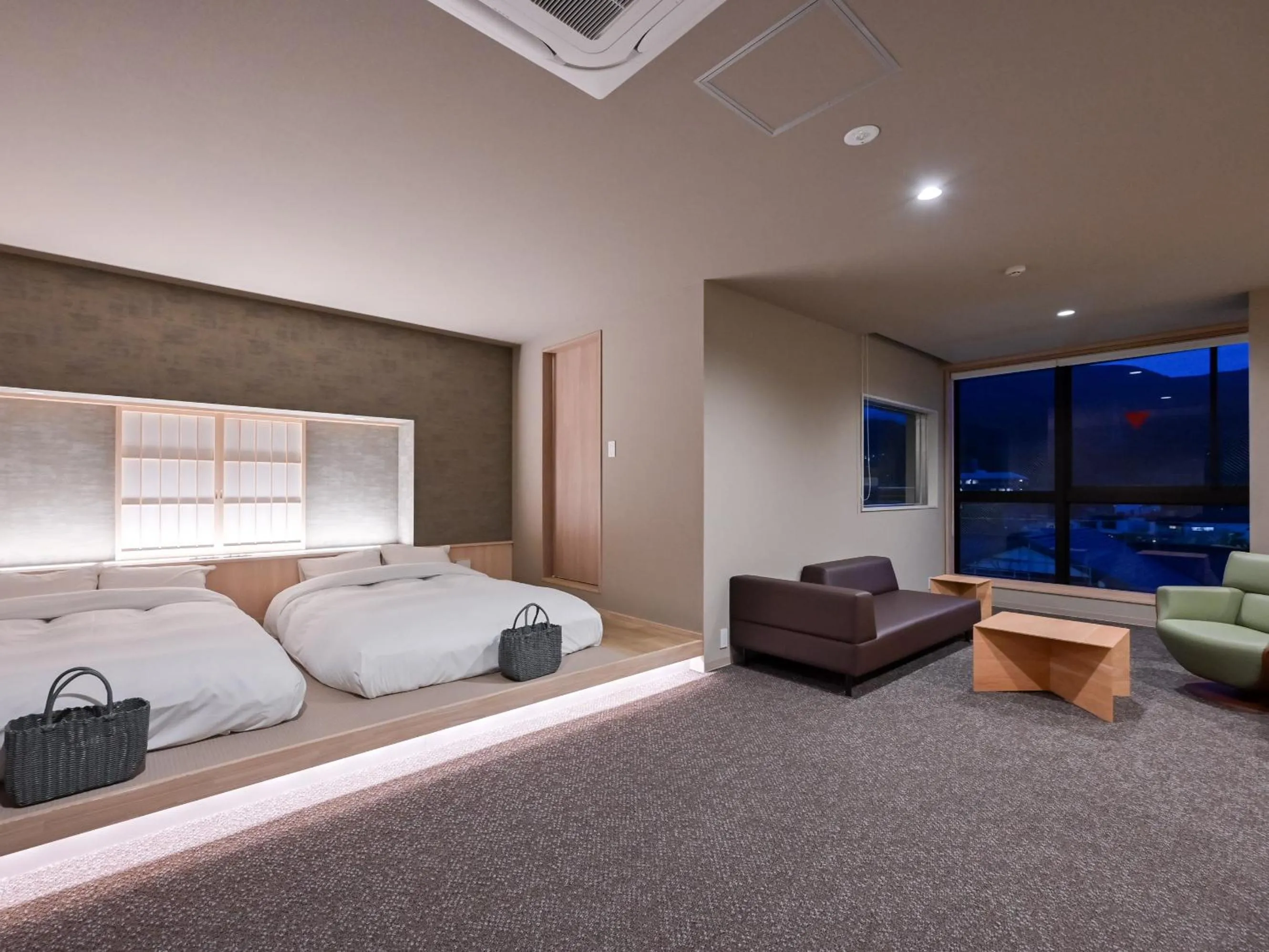 Photo of the whole room, Bed in Ureshino Onsen Yadoya Uchiroji