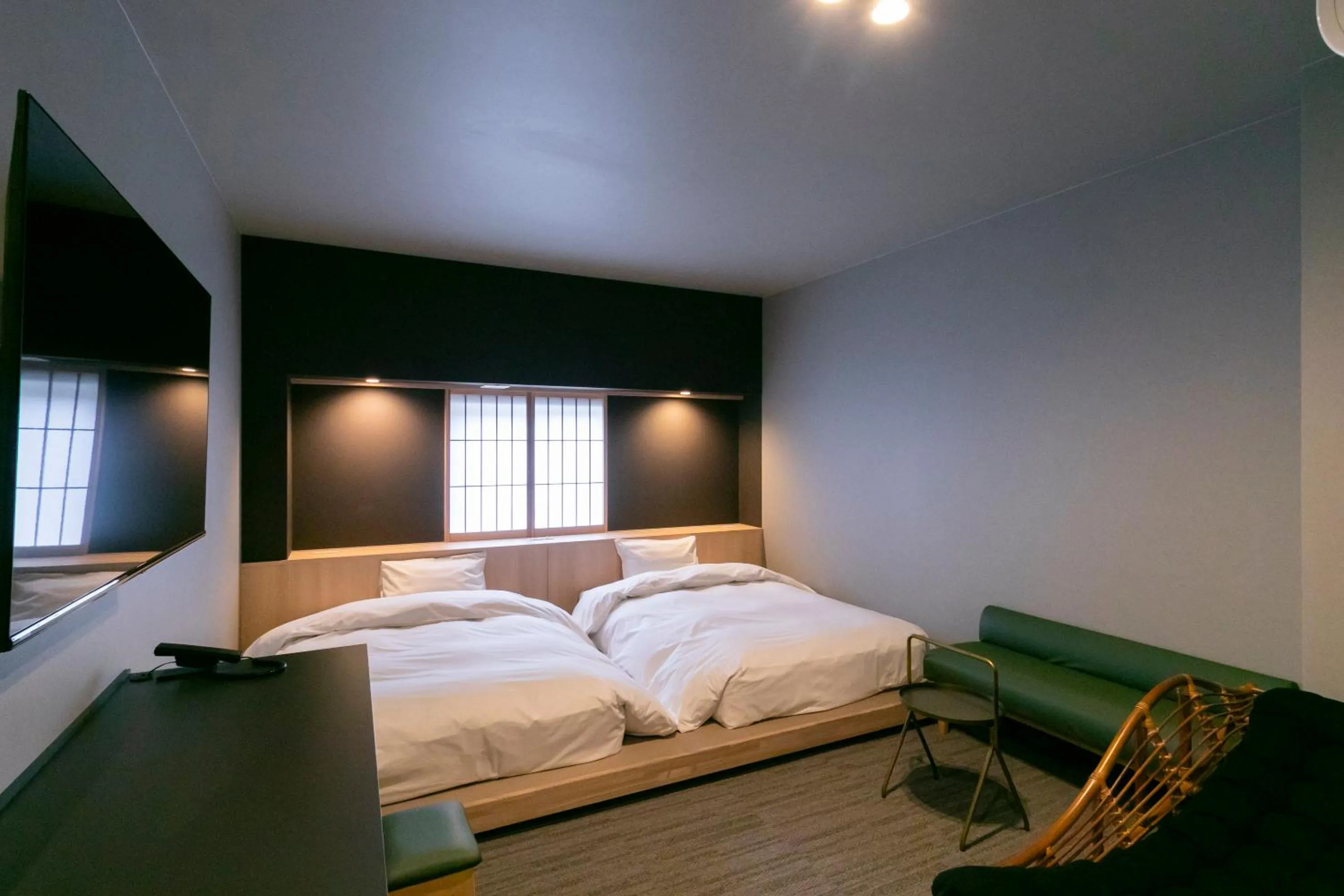 Bed in Ureshino Onsen Yadoya Uchiroji