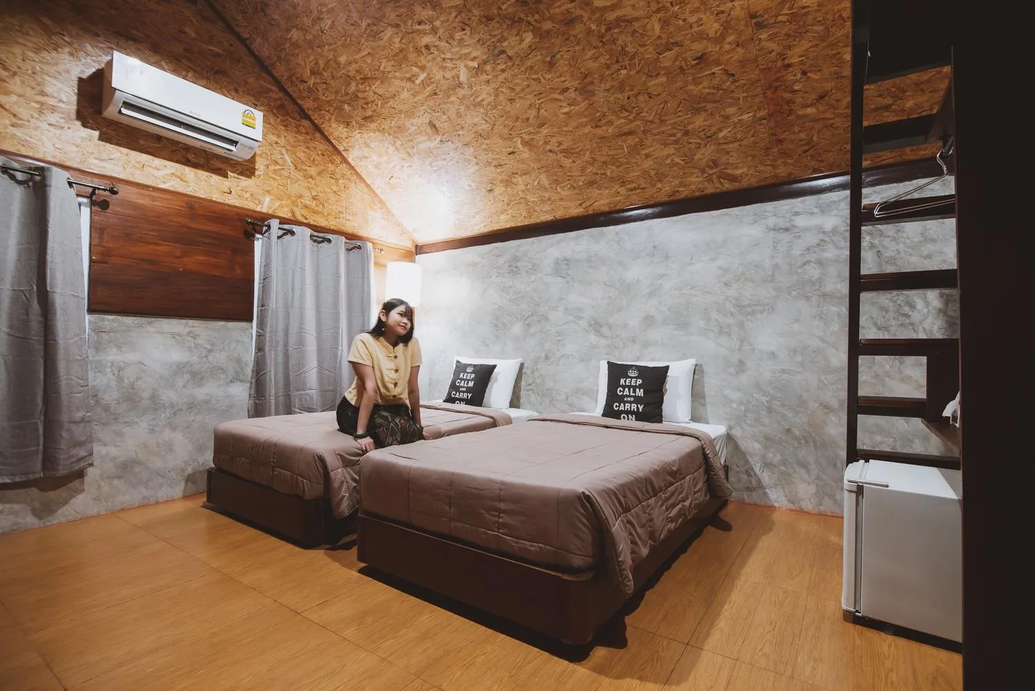 Bed in Herntai Resort Maelanoi