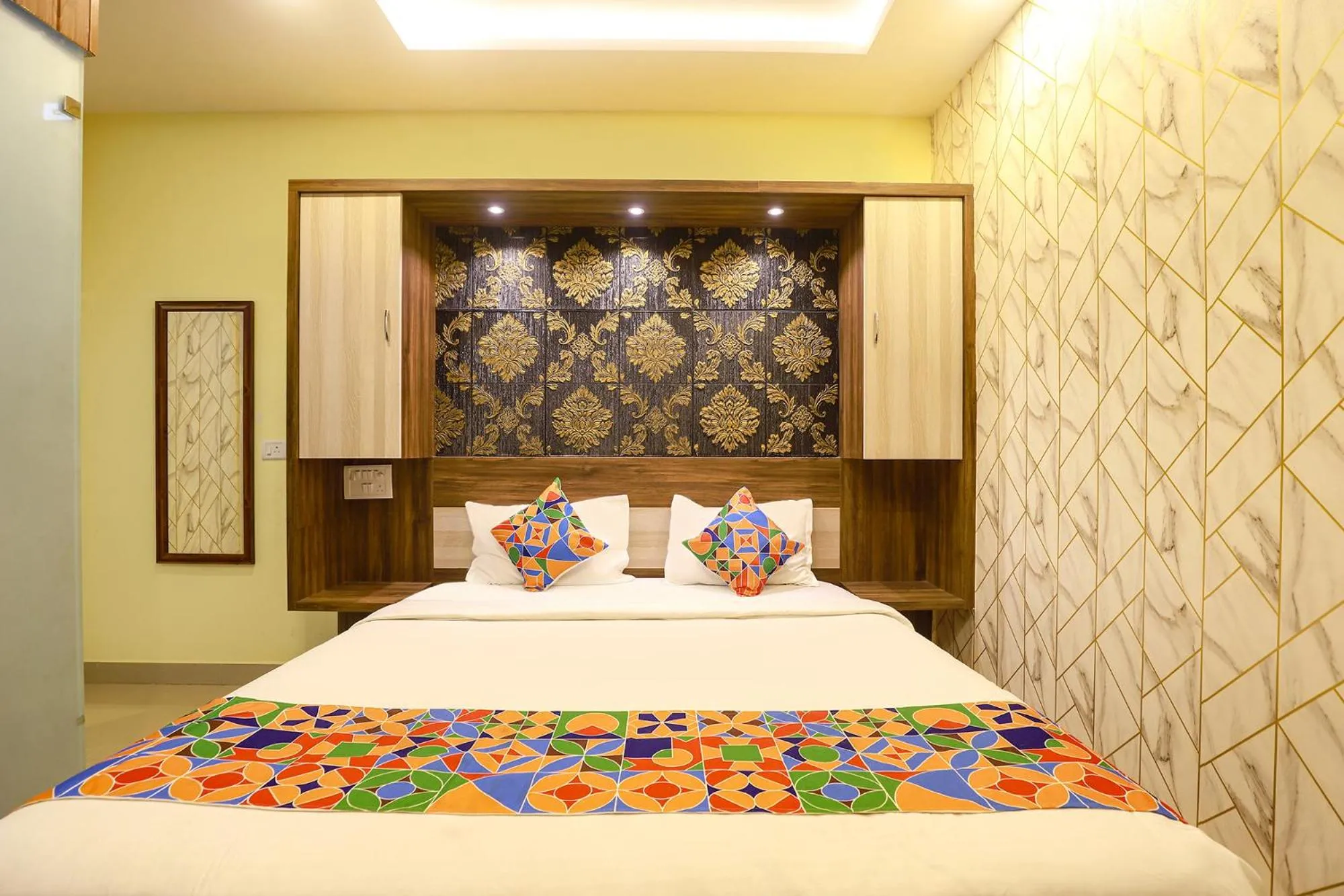 Bed in FabHotel Joy Residency