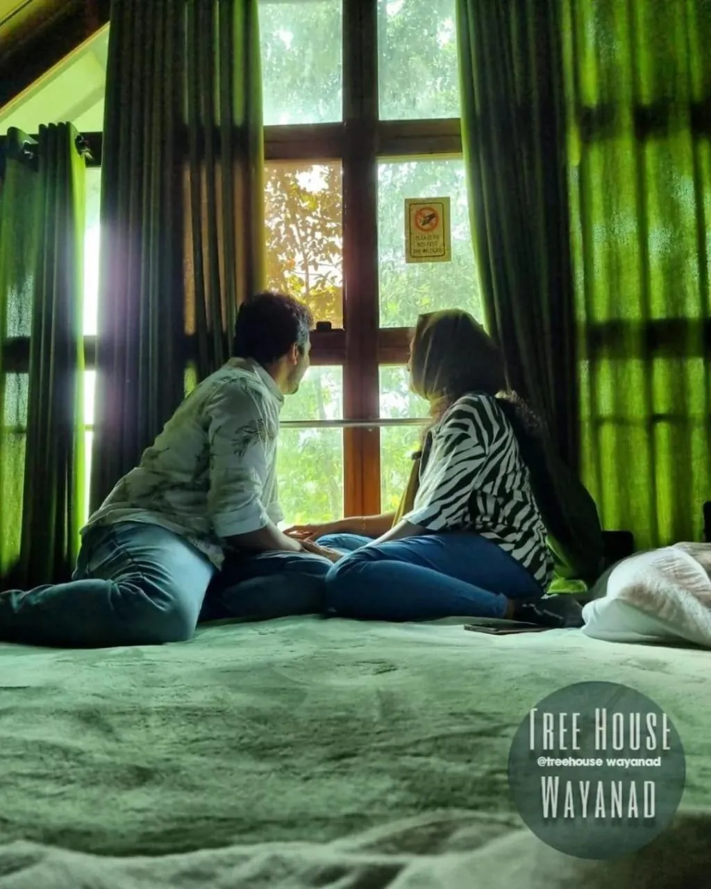 Bed in Tree House Wayanad