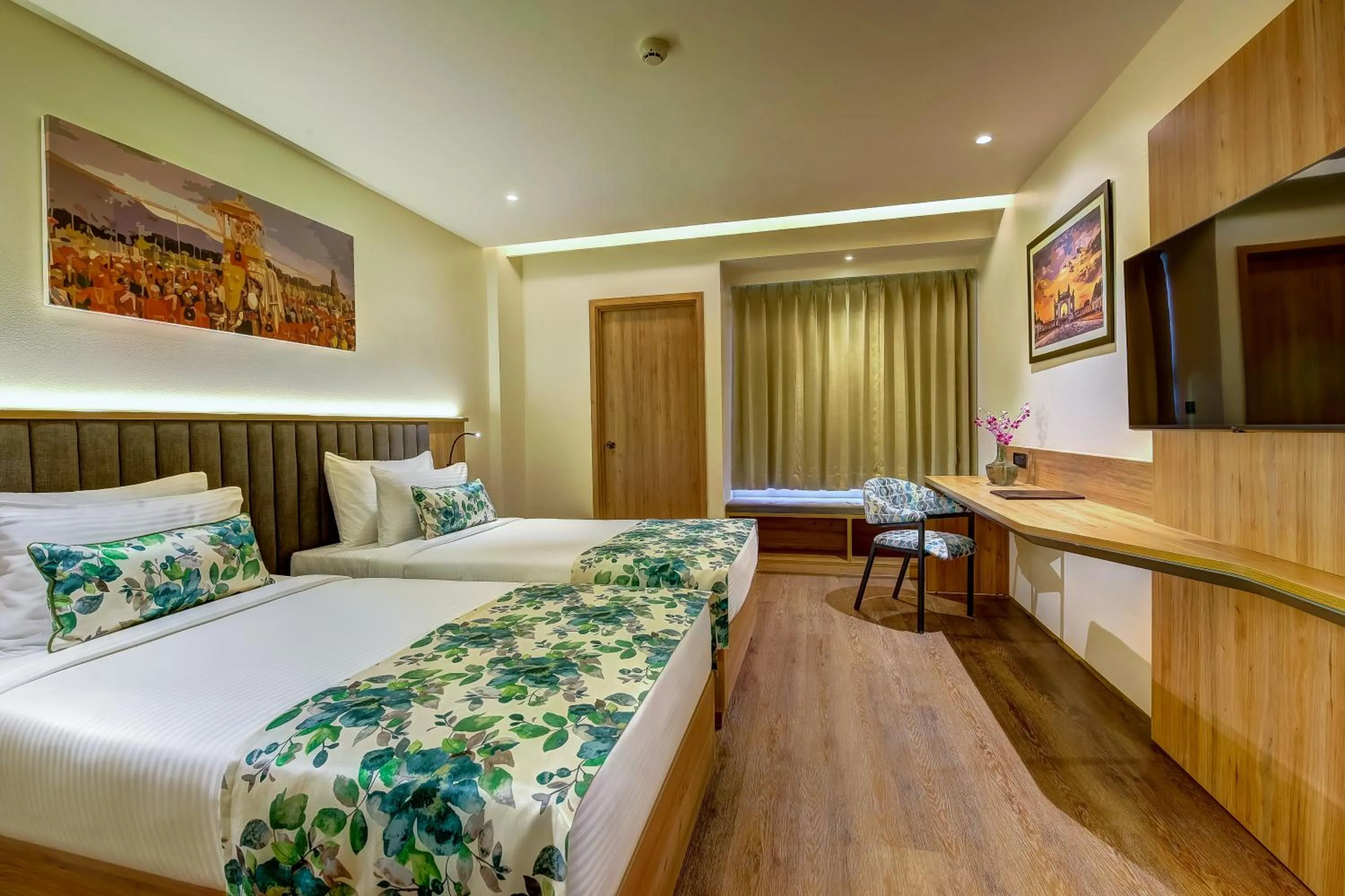 Photo of the whole room, Bed in Regenta Central Javaji Mysore