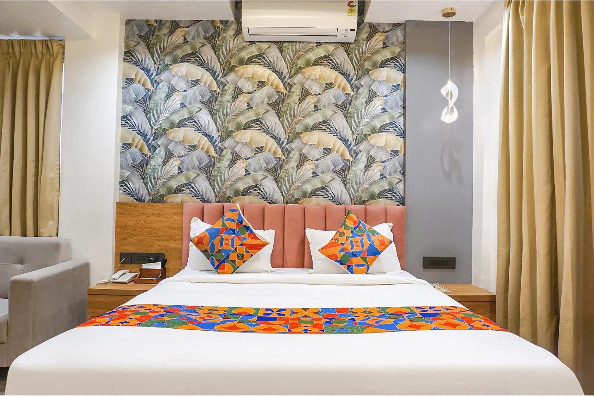 Bed in FabHotel Prime Shourya Residency - Nr Maharshi Karve Museum
