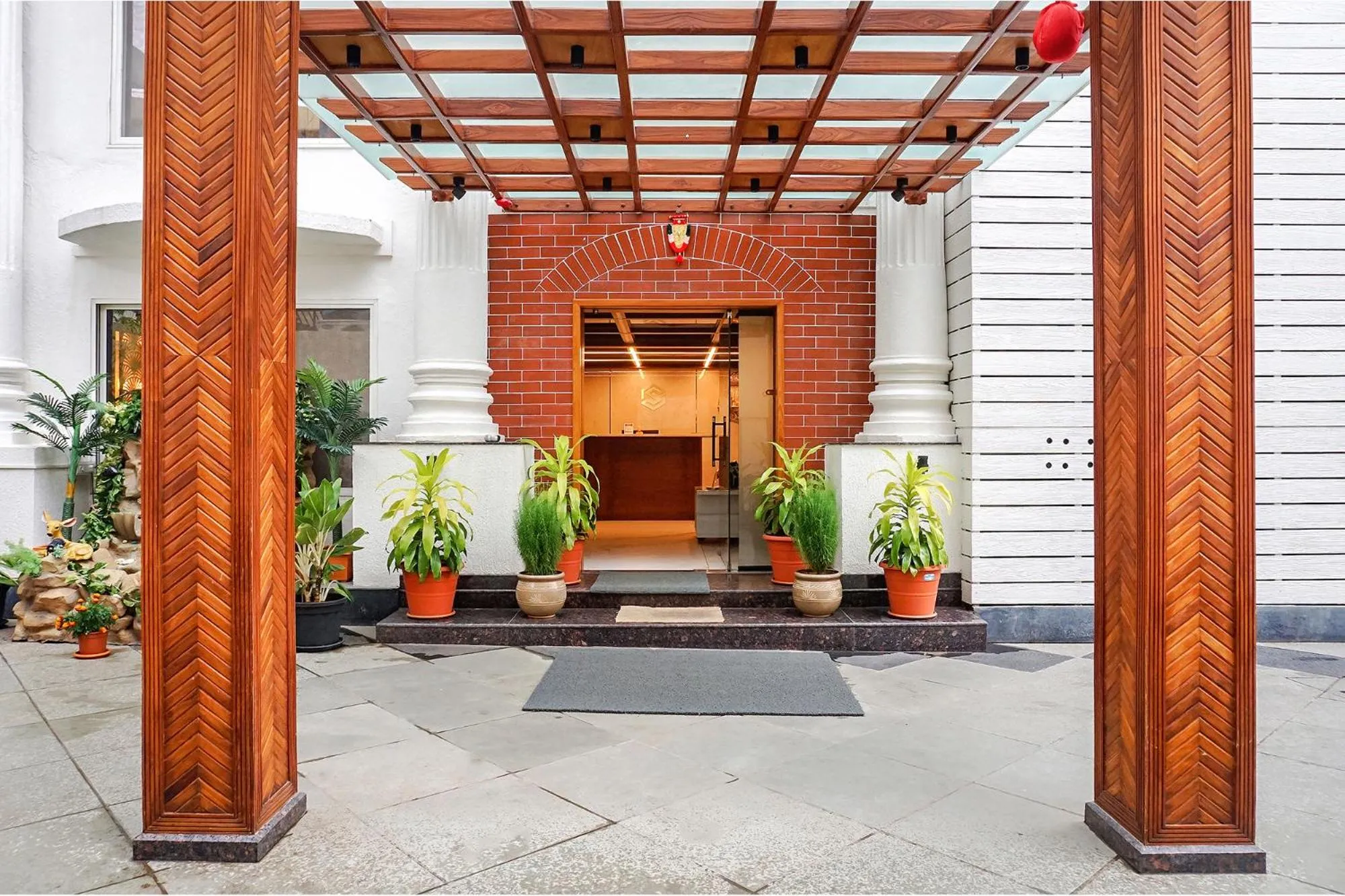 Facade/entrance in FabHotel Prime Shourya Residency - Nr Maharshi Karve Museum