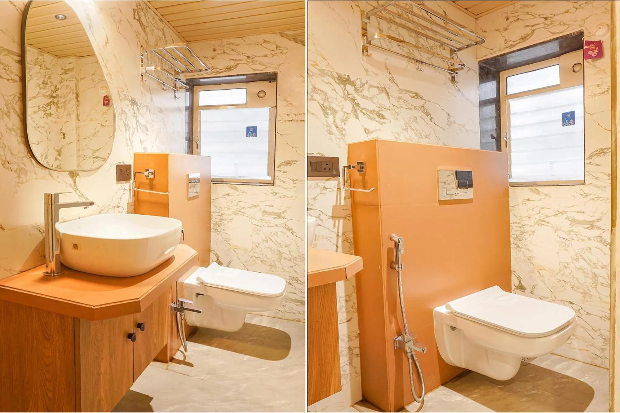 Bathroom in FabHotel Prime Shourya Residency - Nr Maharshi Karve Museum