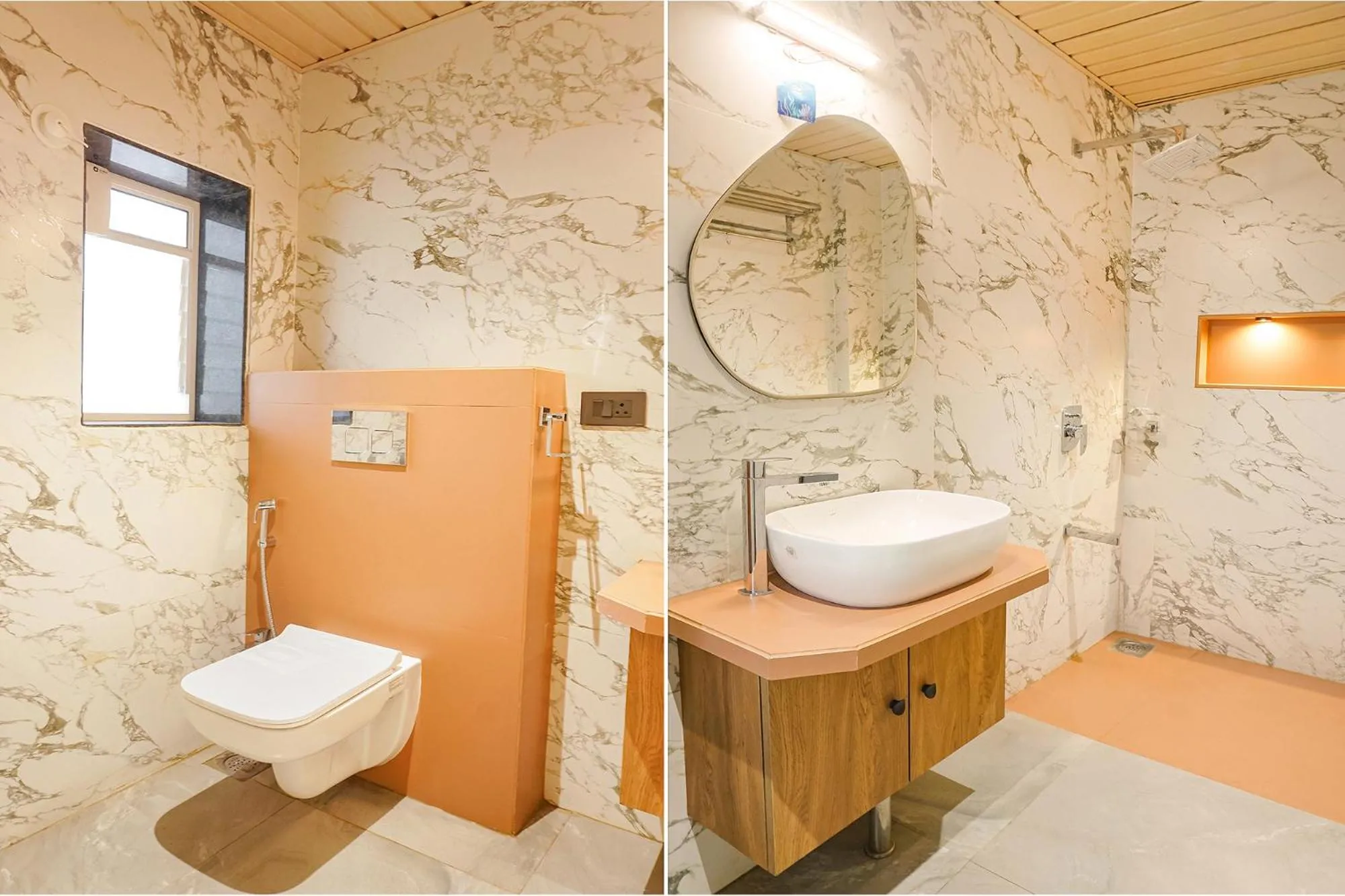 Bathroom in FabHotel Prime Shourya Residency - Nr Maharshi Karve Museum