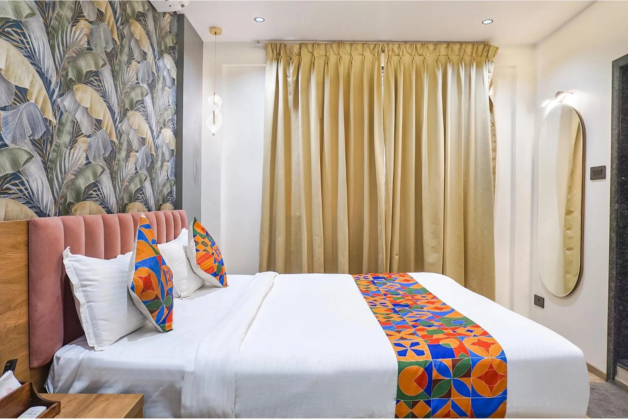 Bed in FabHotel Prime Shourya Residency - Nr Maharshi Karve Museum