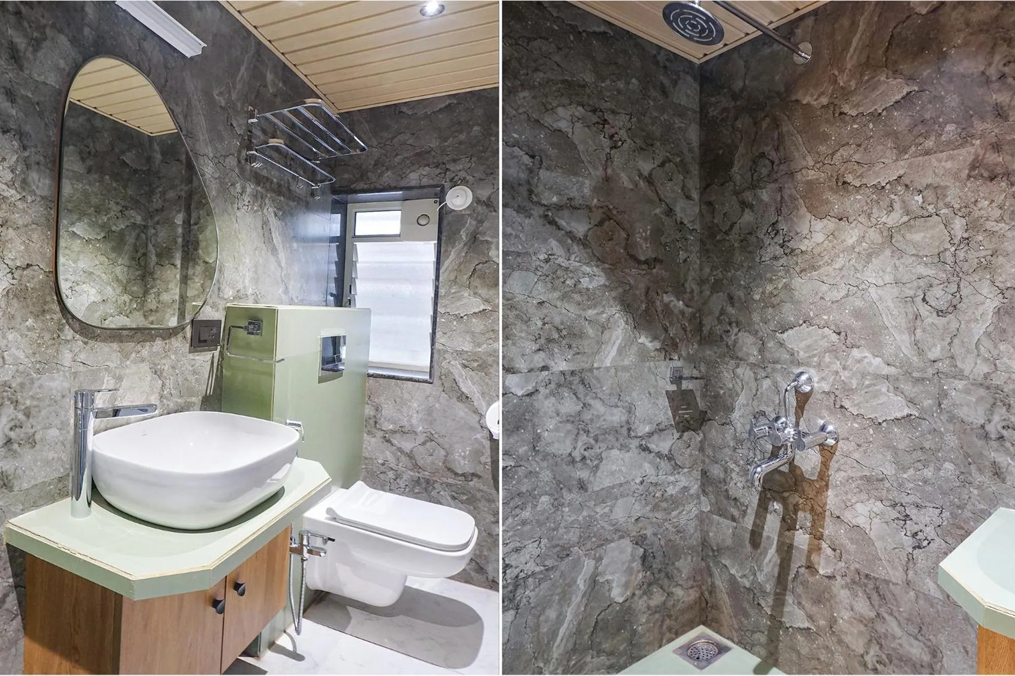 Bathroom in FabHotel Prime Shourya Residency - Nr Maharshi Karve Museum