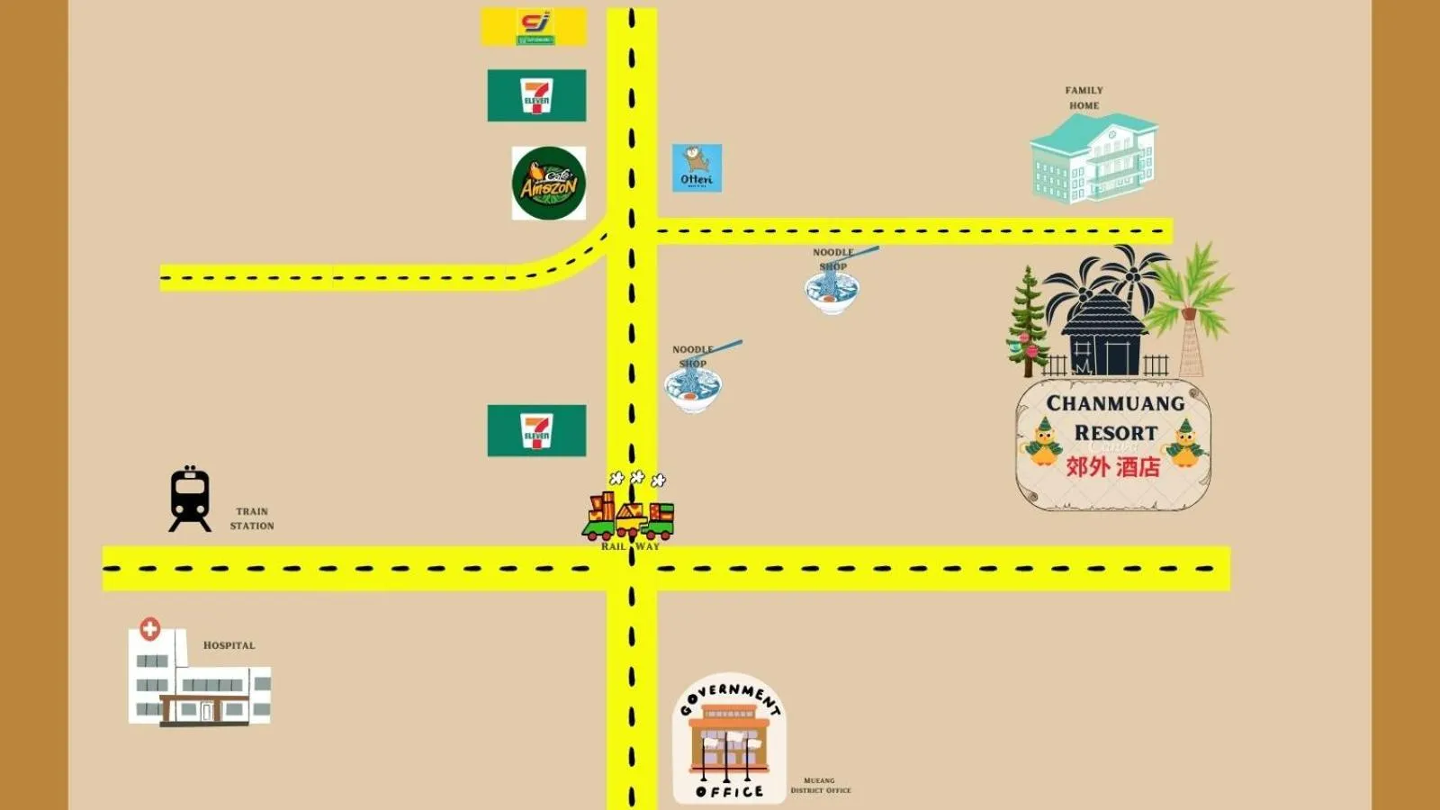 Neighbourhood in Chanmuang Resort ชานเมืองรีสอร์ท