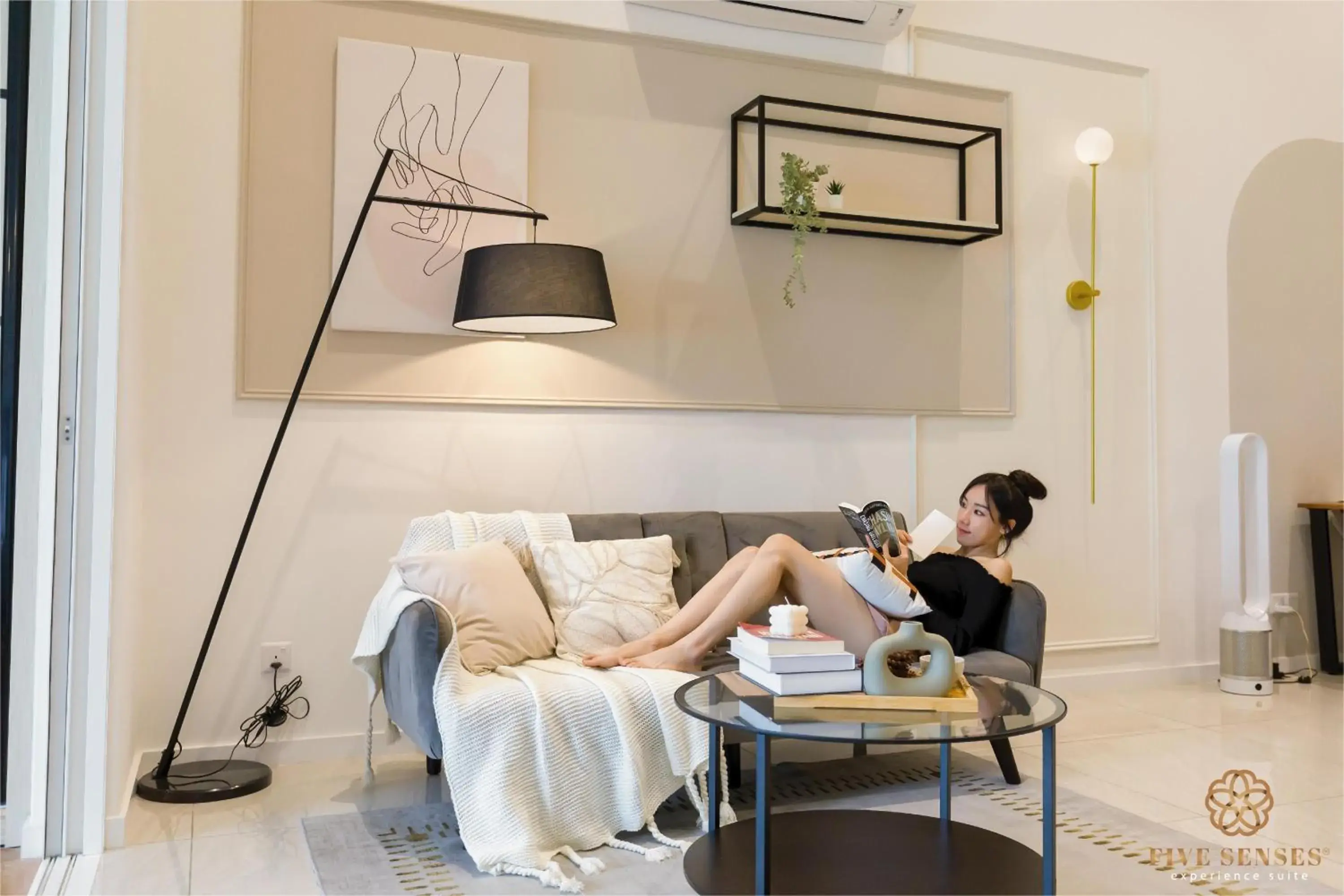 Living room in Quill Residences Kuala Lumpur, Five Senses Living room in Quill Residences Kuala Lumpur, Five Senses