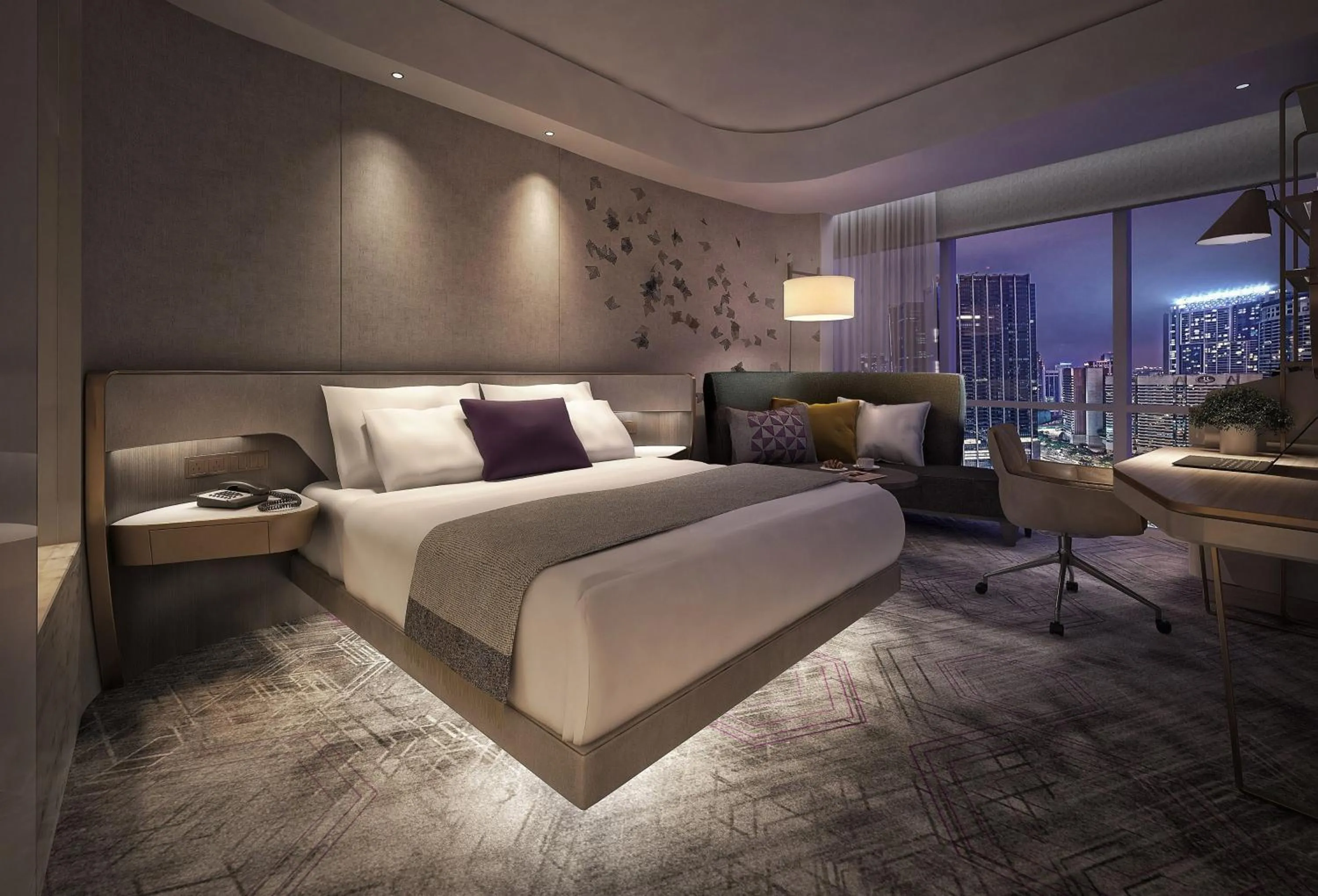 Photo of the whole room, Bed in Crowne Plaza Kuala Lumpur City Centre by IHG