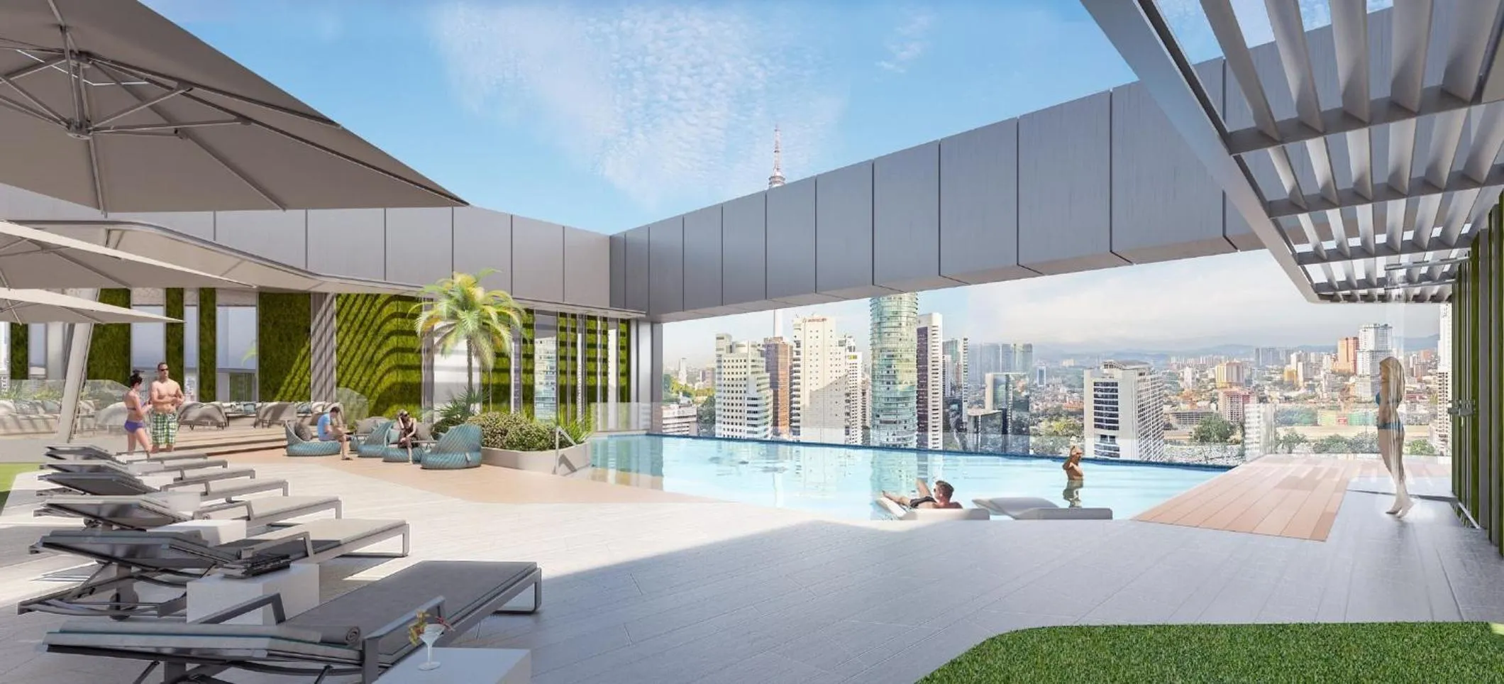 Swimming pool in Crowne Plaza Kuala Lumpur City Centre by IHG