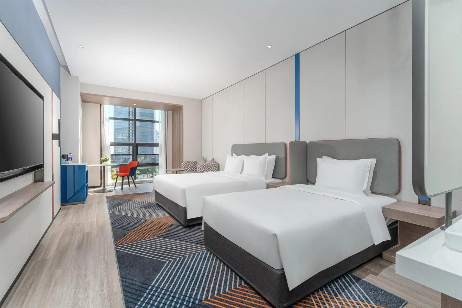 Bed in Holiday Inn Express Yinchuan Yuehai