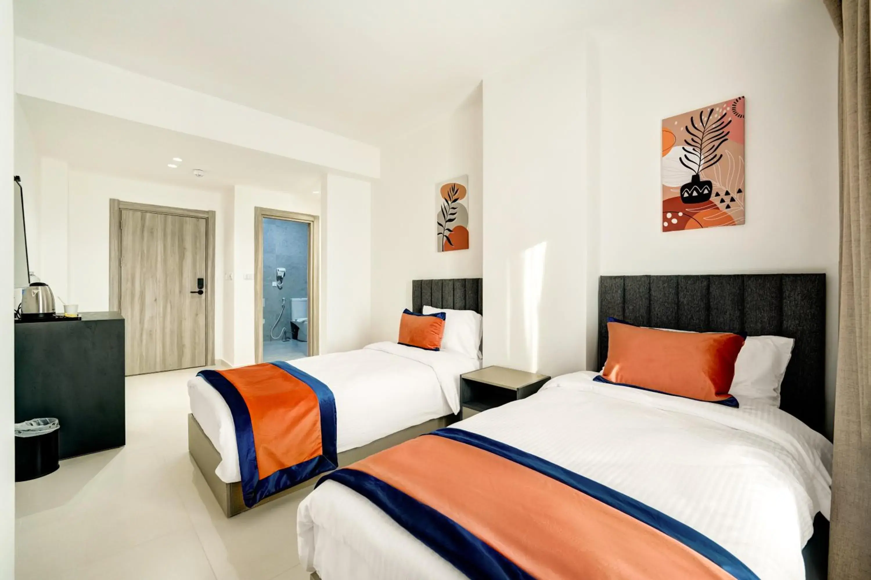 Twin Room with Balcony - single occupancy in The Loft hotel By FHM Twin Room with Balcony - single occupancy in The Loft hotel By FHM
