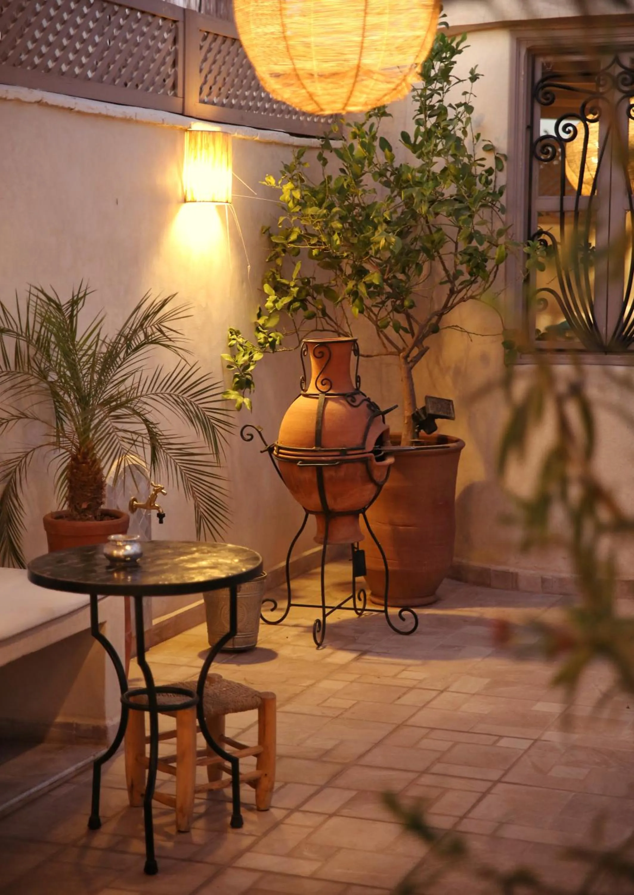 Patio in Riad Dollar Des Sables & Spa