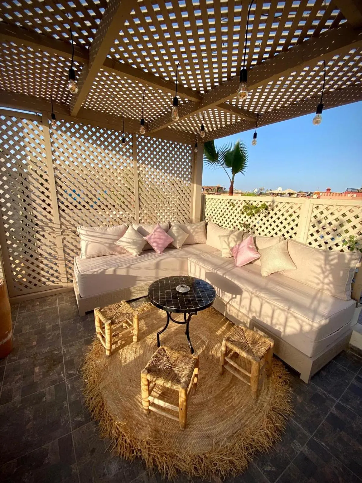 Patio in Riad Dollar Des Sables & Spa