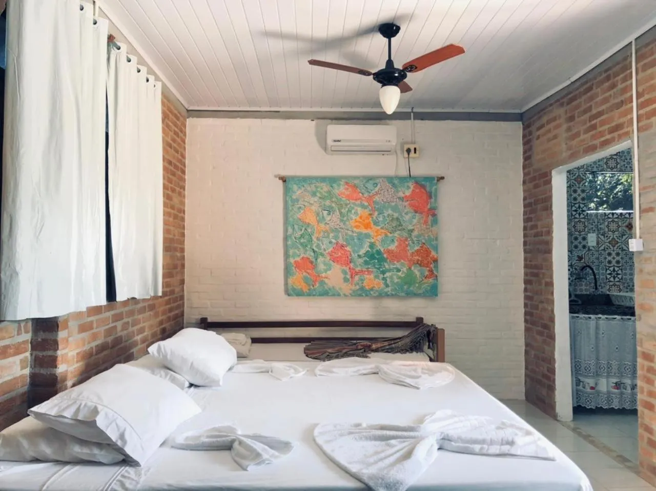 Bedroom, Bed in Pousada Boa Sorte