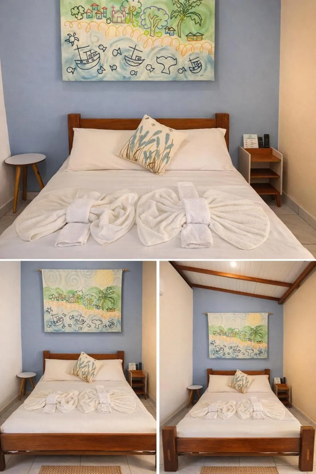Bed in Pousada Boa Sorte