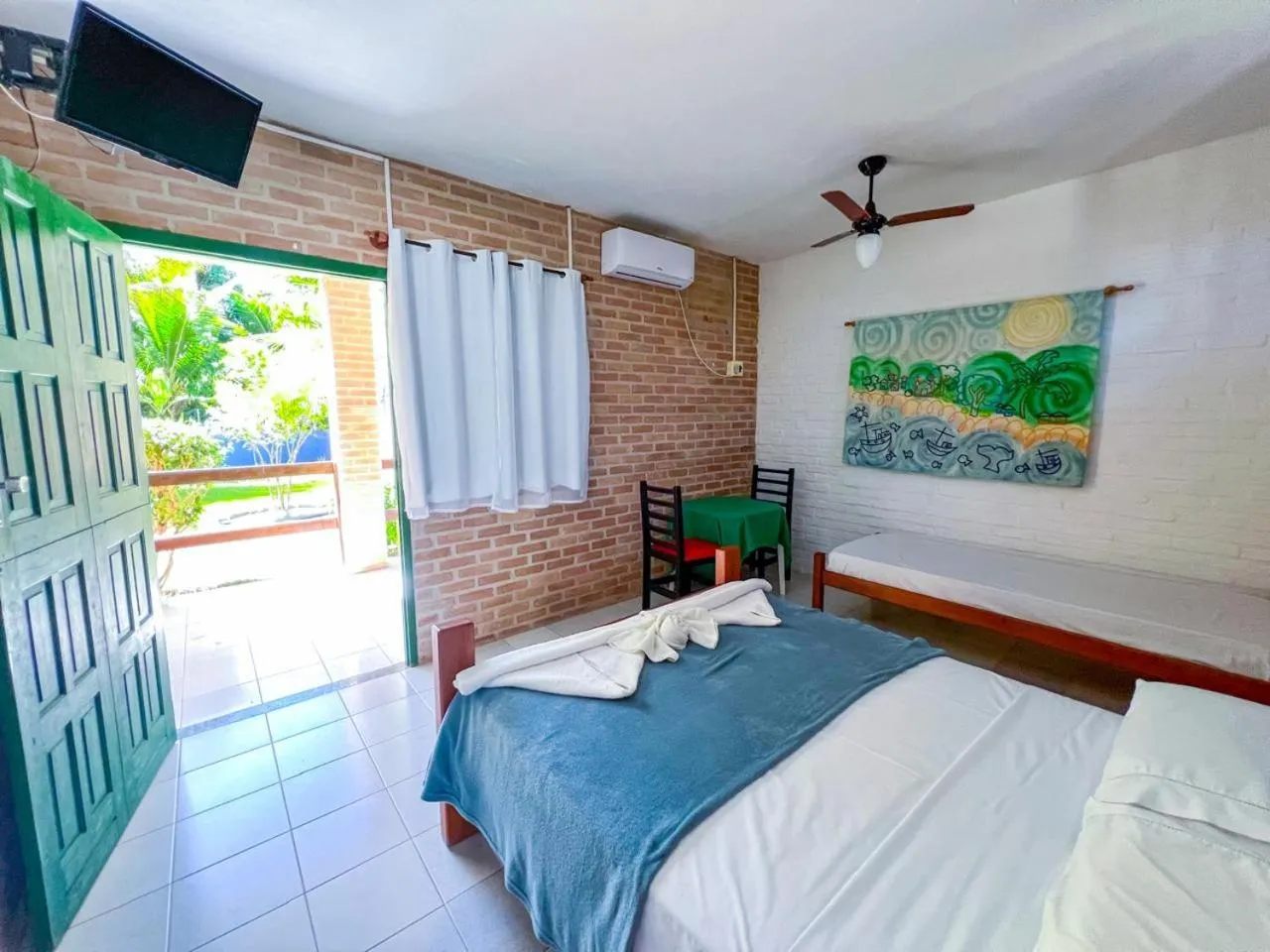 Bed in Pousada Boa Sorte