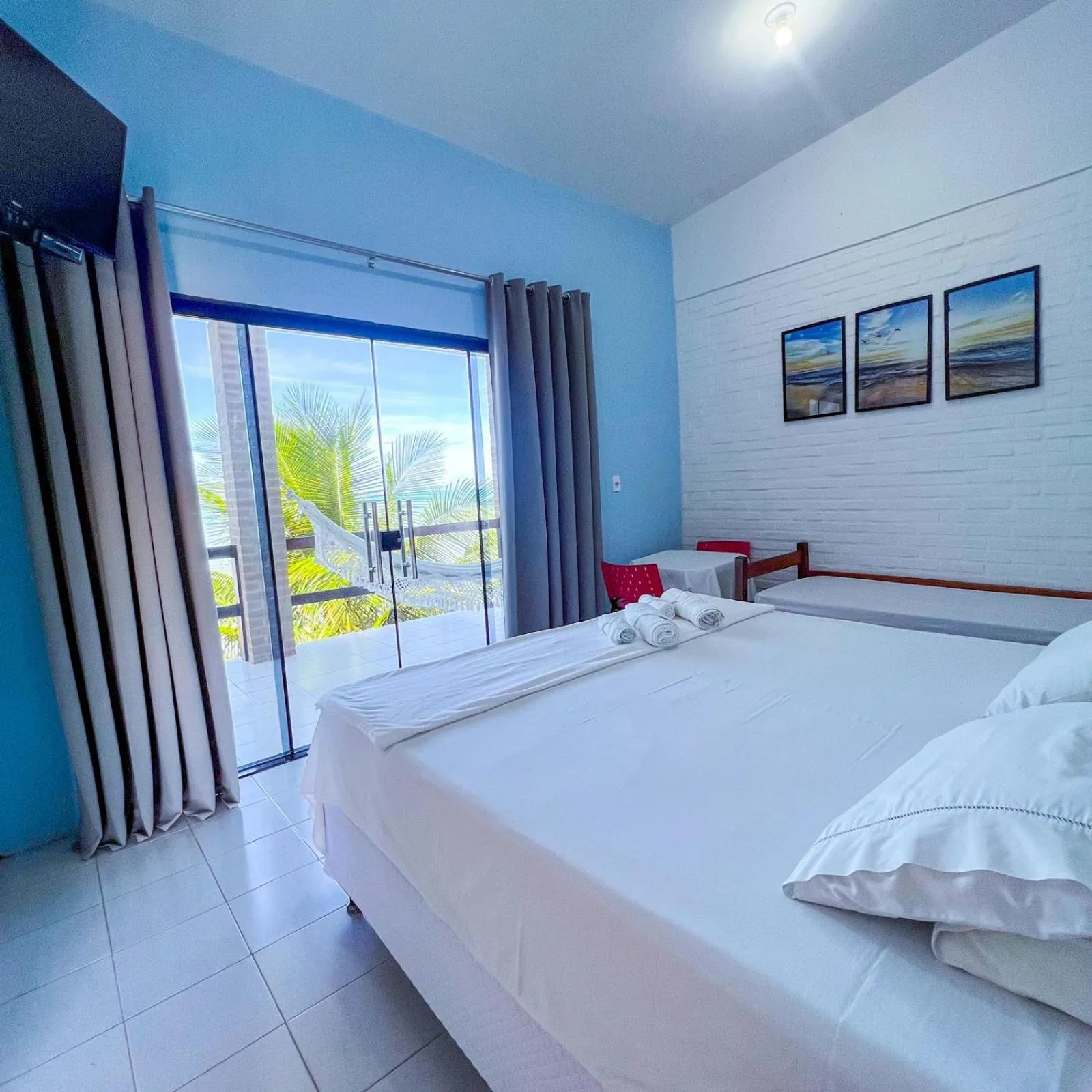 Bed in Pousada Boa Sorte