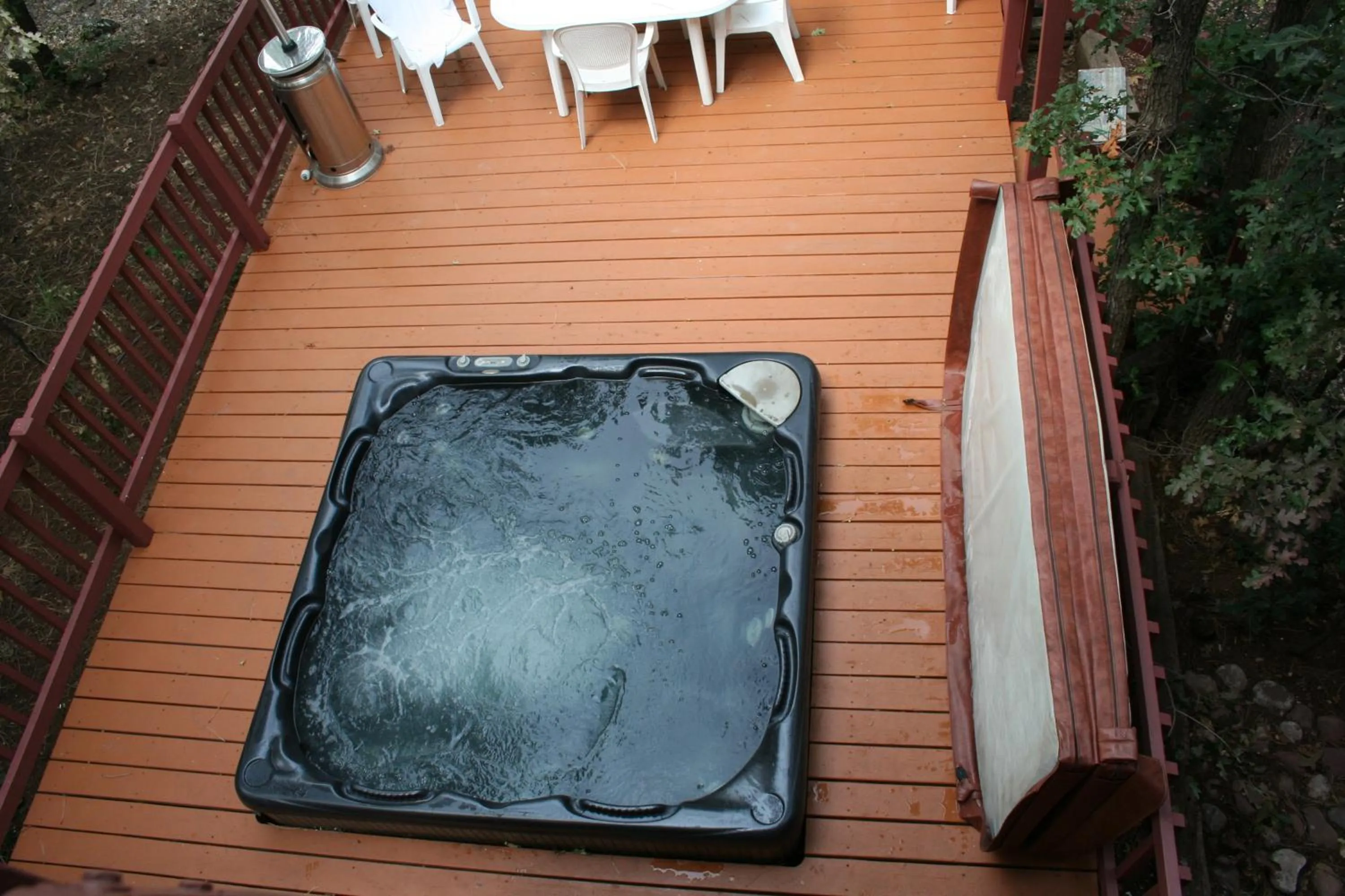 Hot Tub in Northwoods Resort Cabins