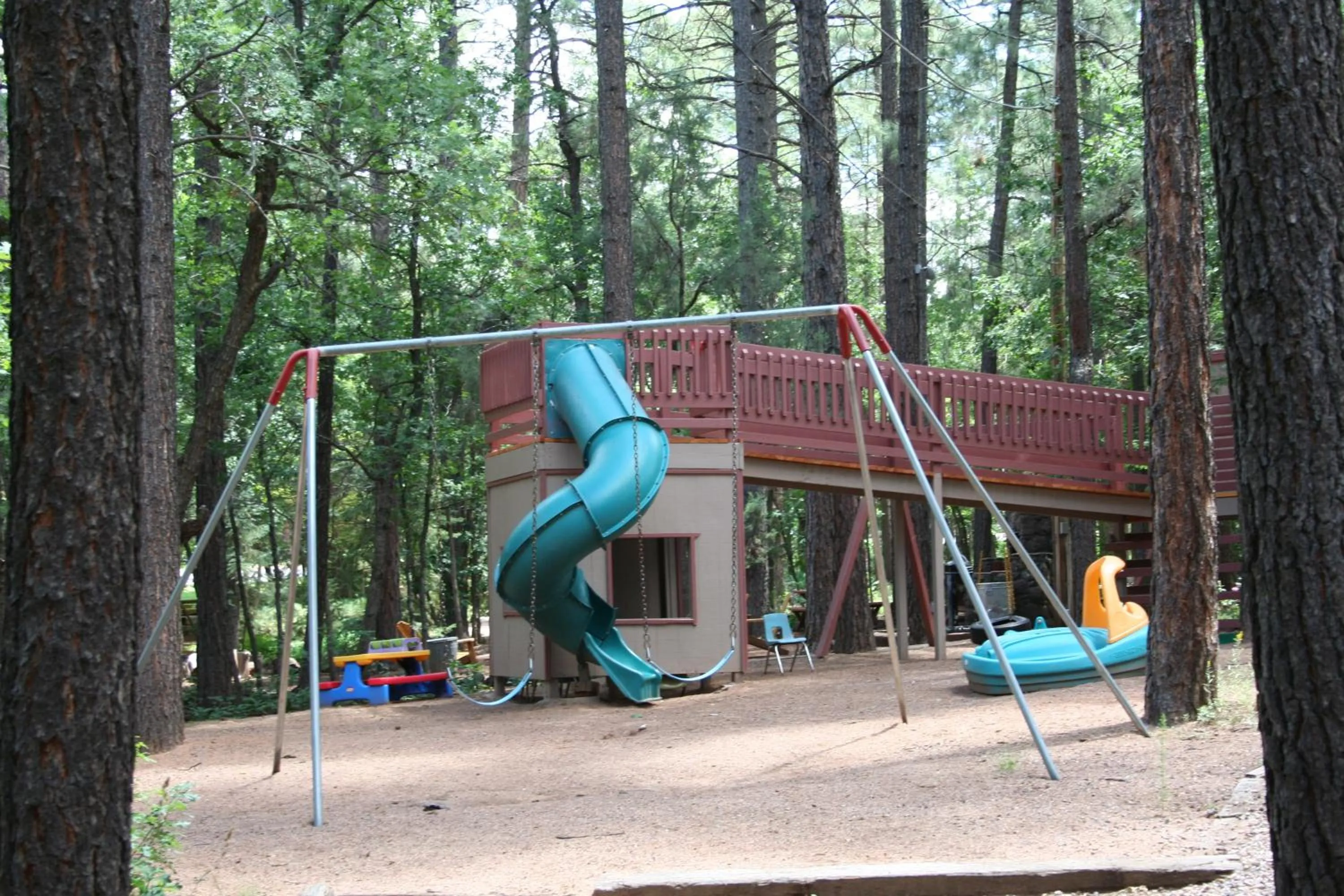 Children play ground in Northwoods Resort Cabins