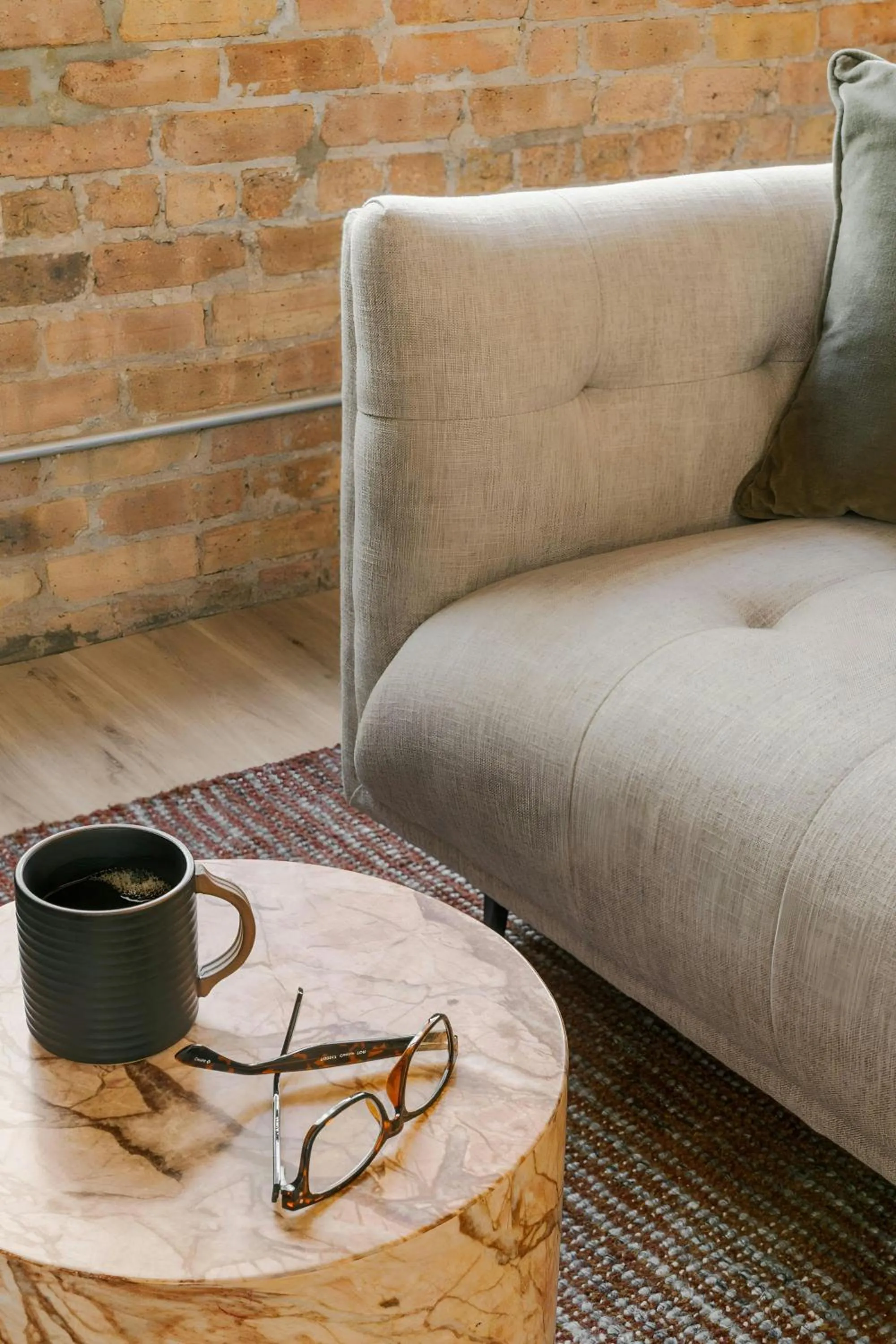 Living room in Sonder by Marriott Bonvoy The Burnham Apartments Loop