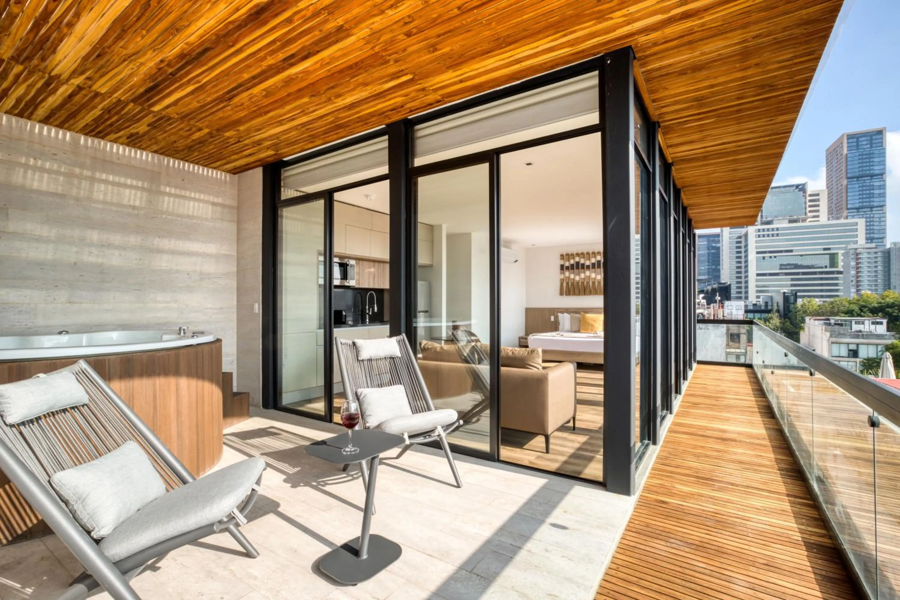 Balcony/Terrace in UTOPIC Palacio Polanco by ULIV