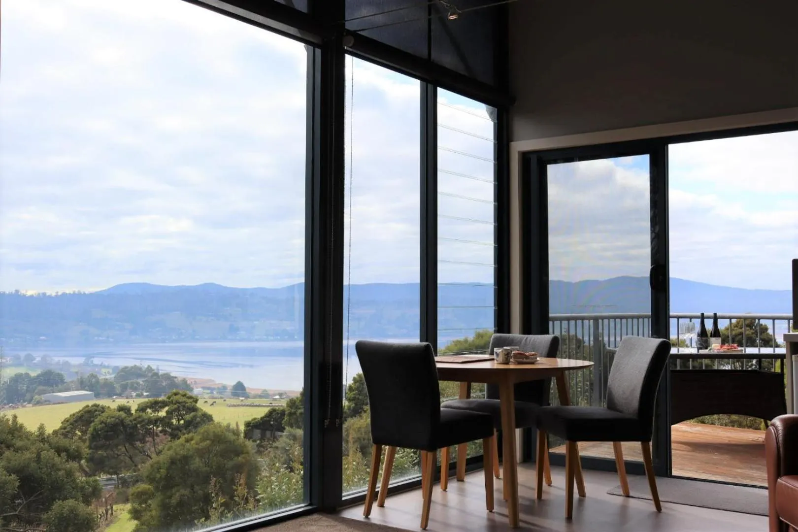 Dining area in Tamar Ridge Winery Apartments